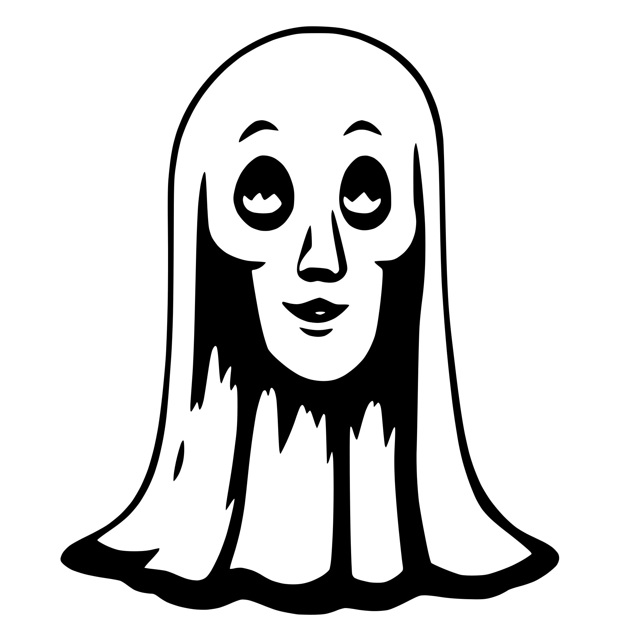 AI-generated SVG of a ghost