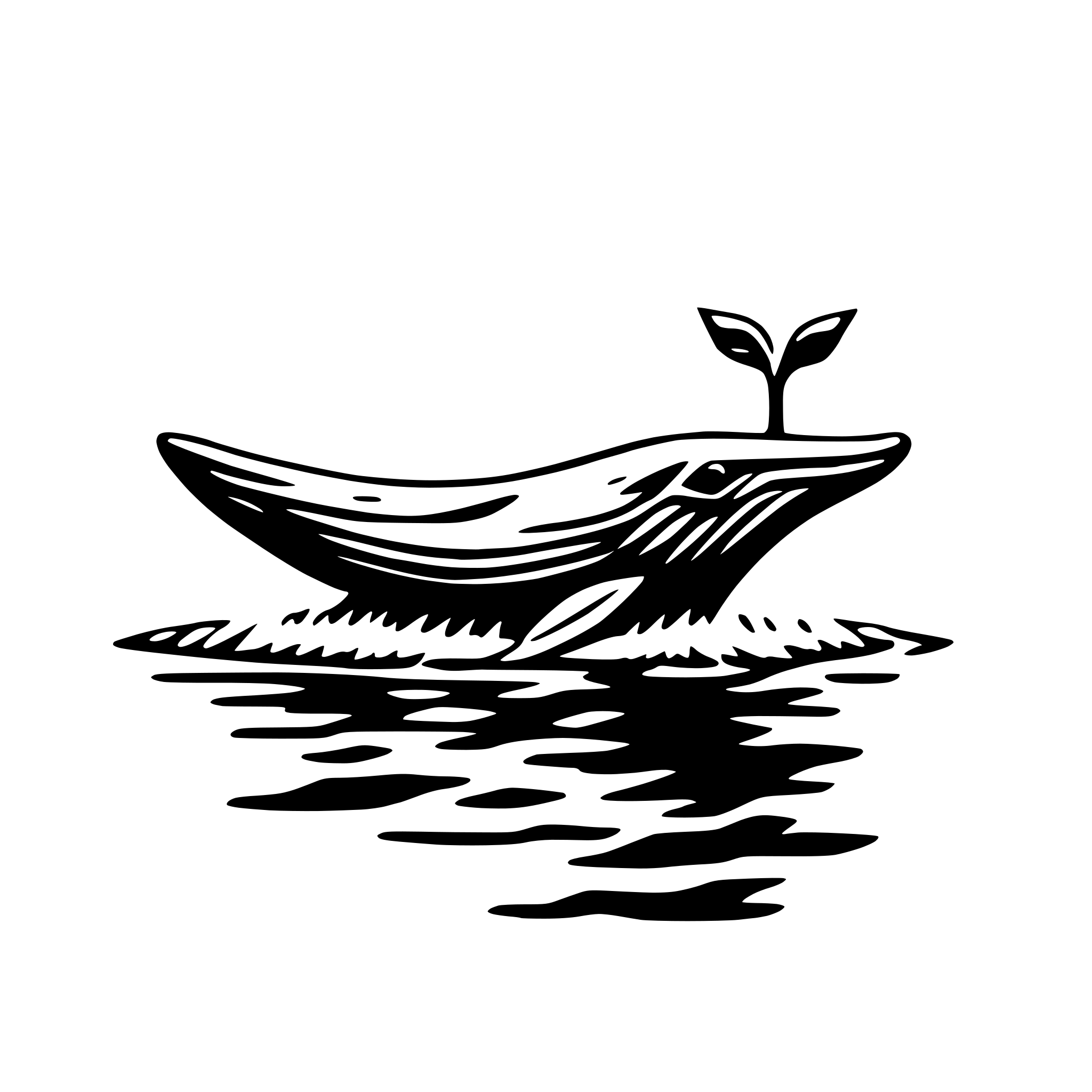 AI-generated SVG of a blue whale