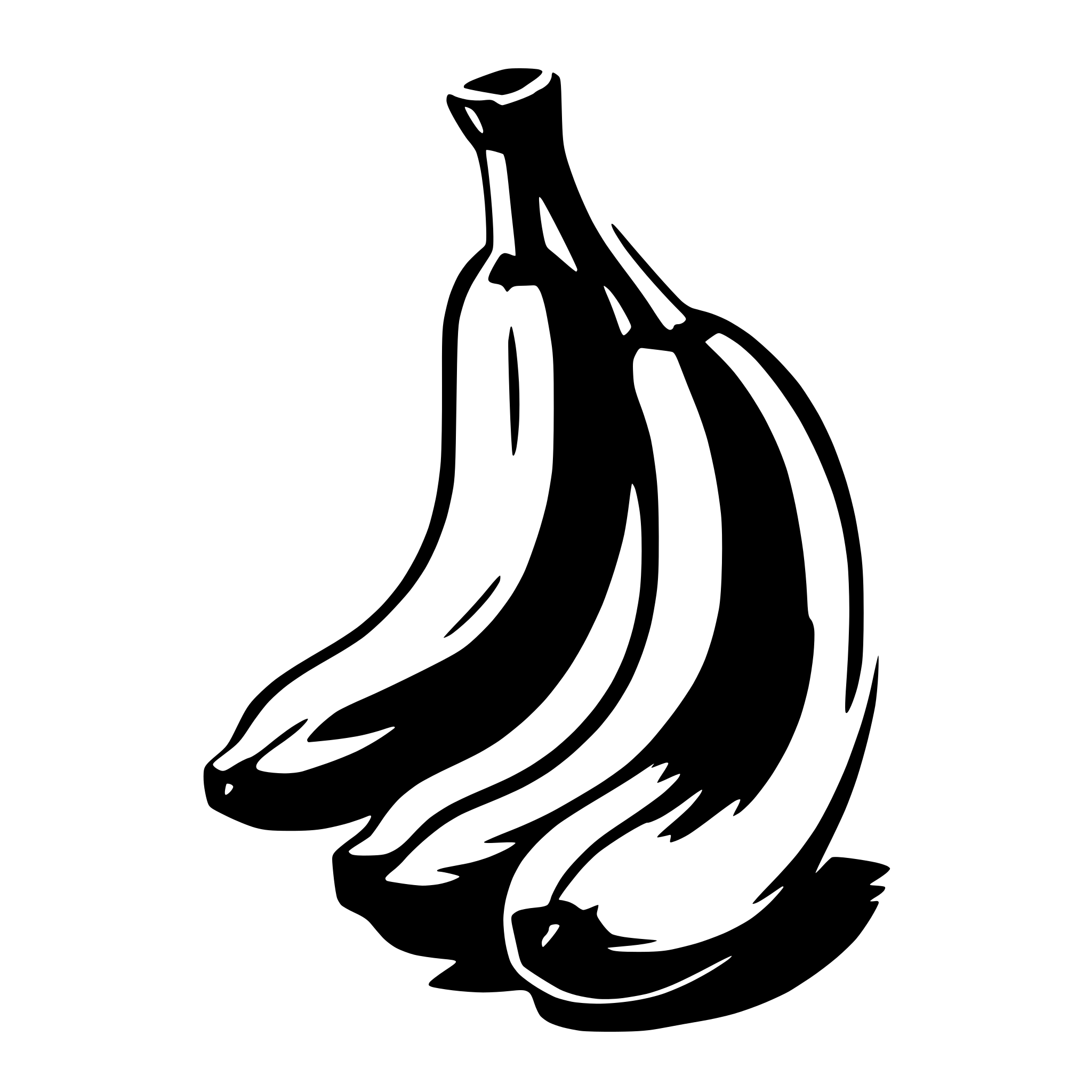 AI-generated SVG of a banana