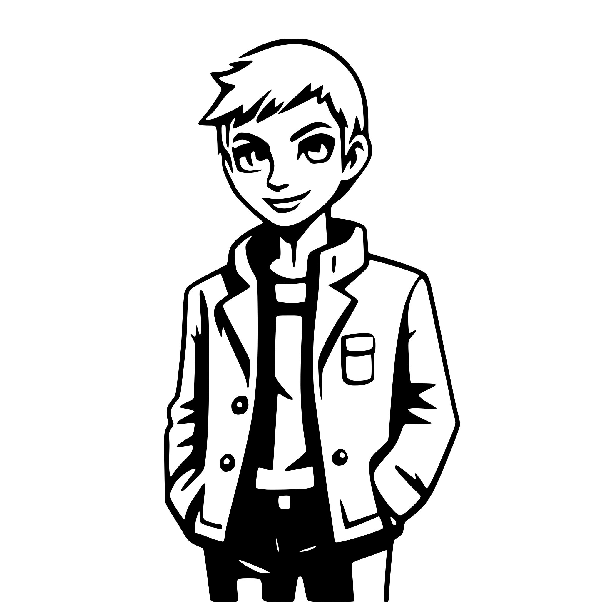 AI-generated SVG of a guy