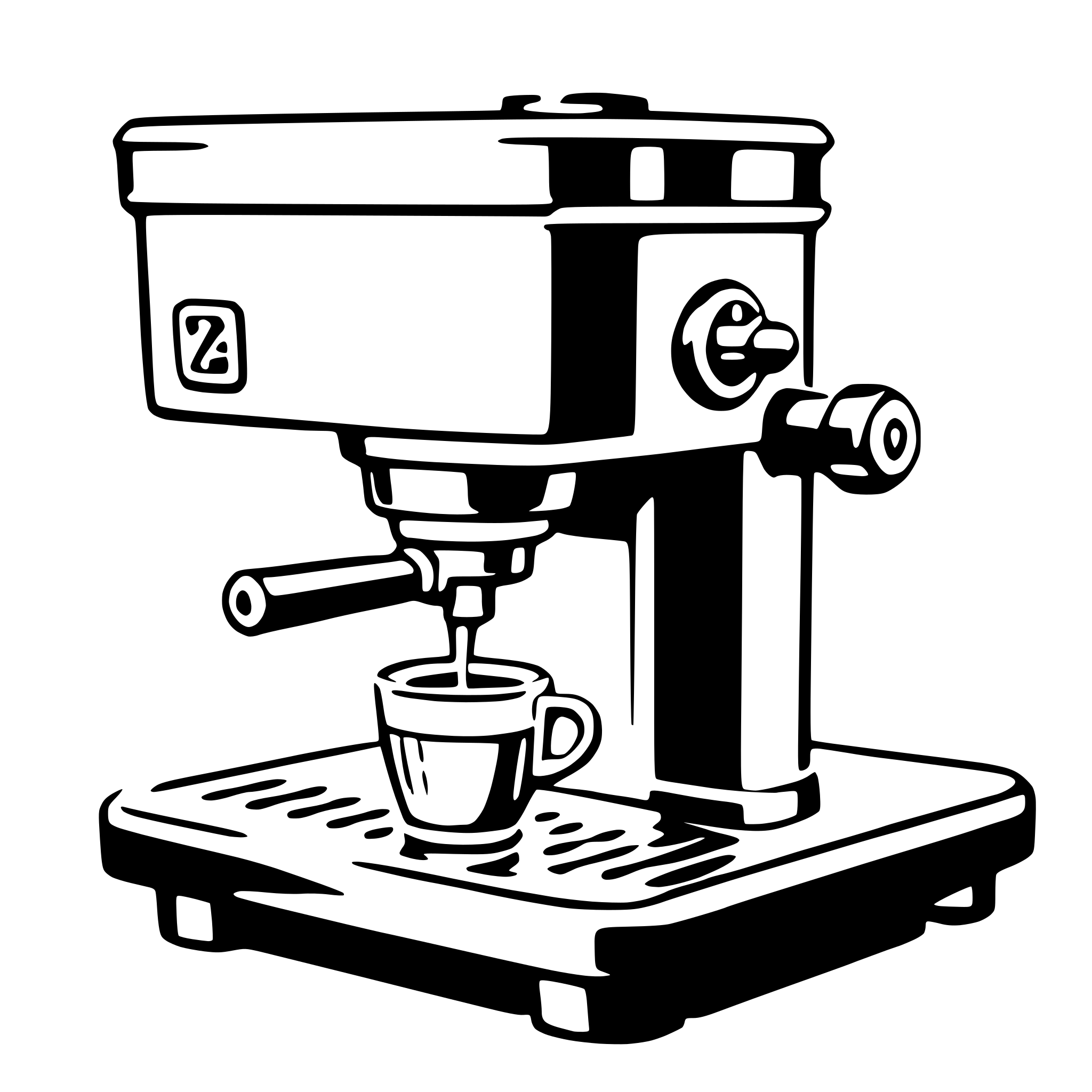 AI-generated SVG of a espresso machine