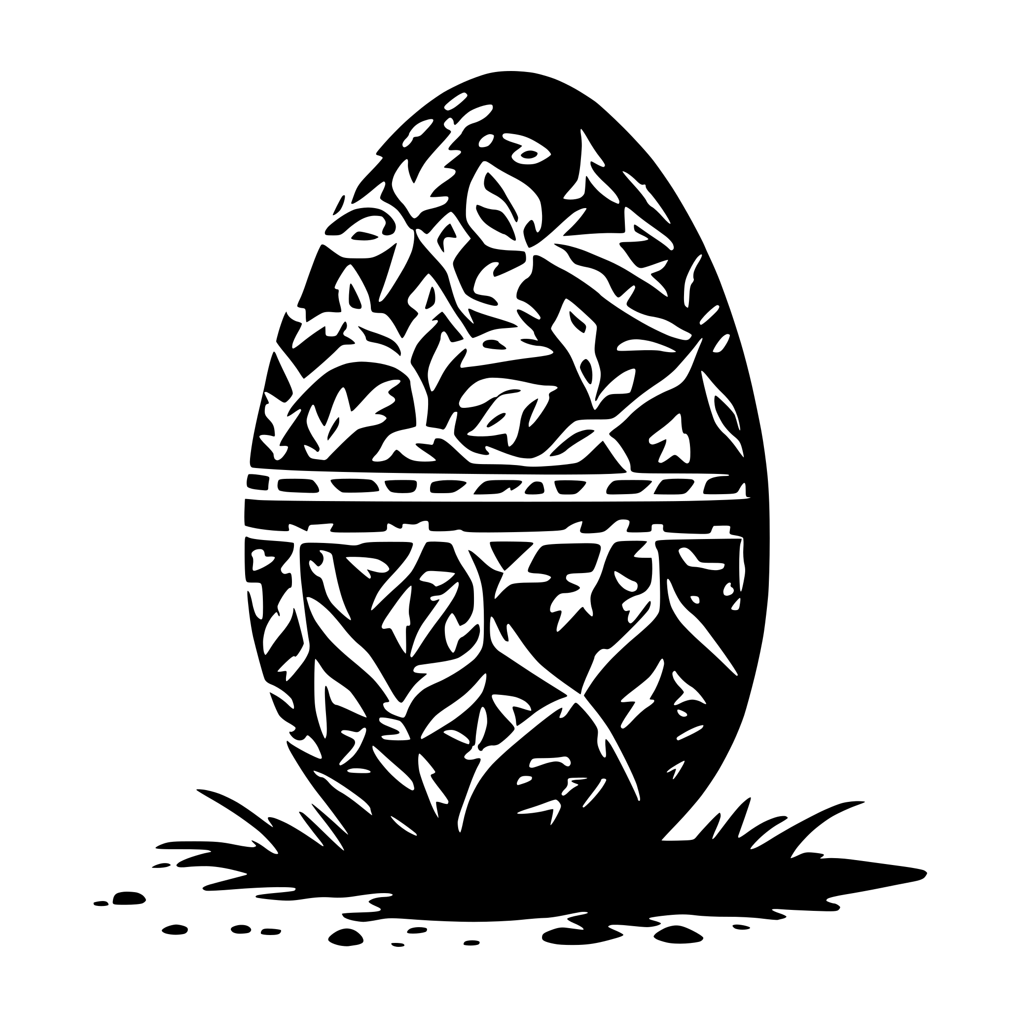 AI-generated SVG of a easter egg