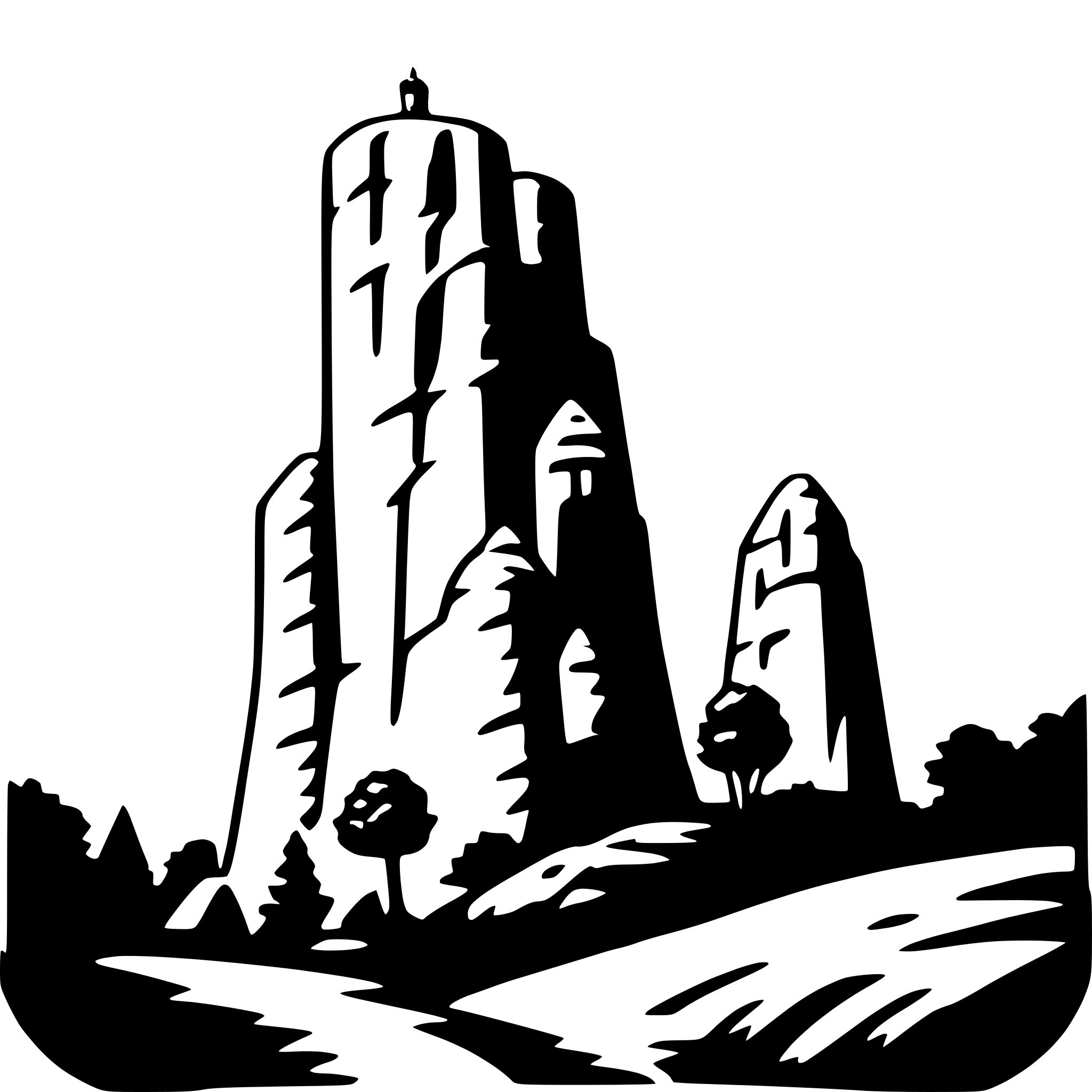 AI-generated SVG of 'meteora'