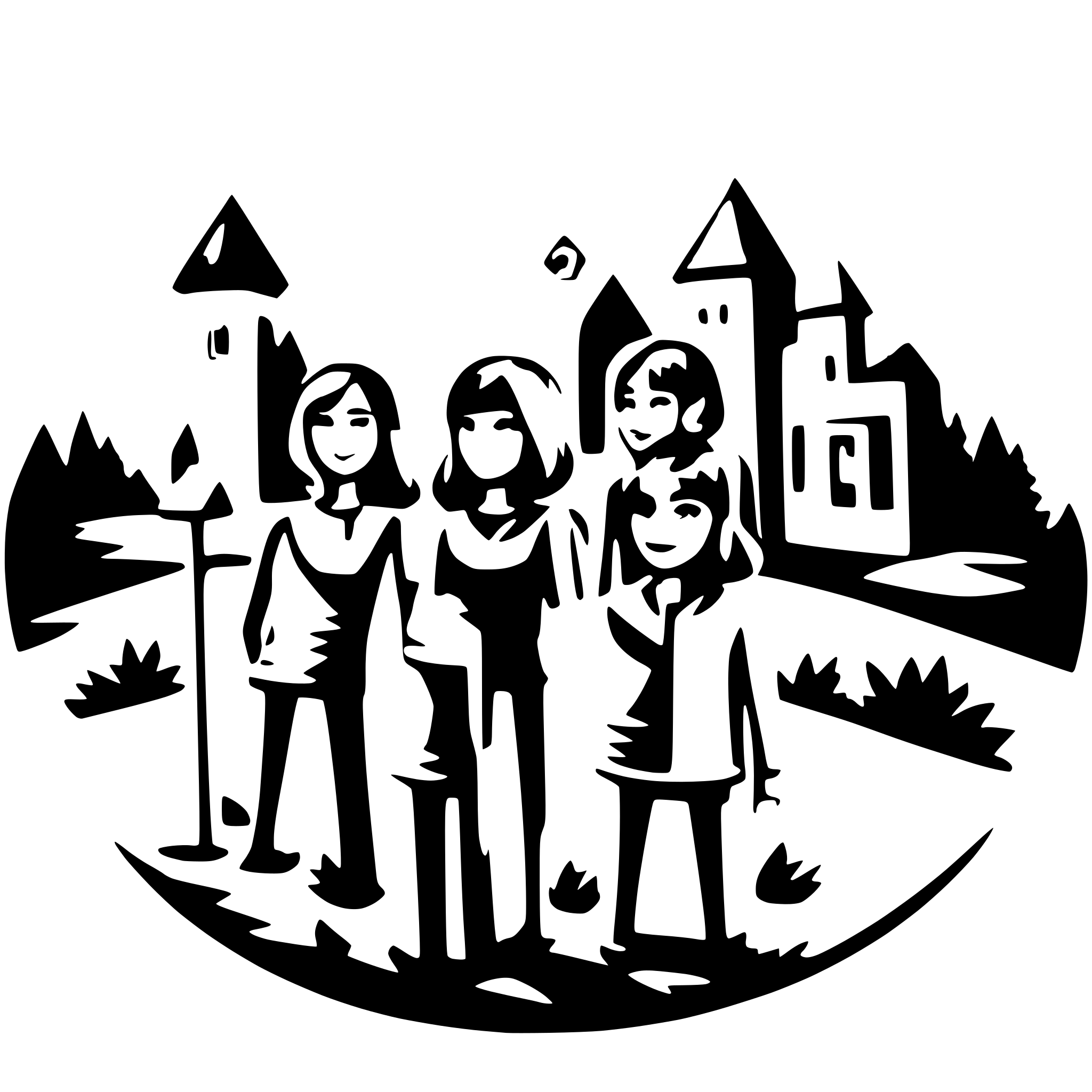 AI-generated SVG of a a community with multiple members