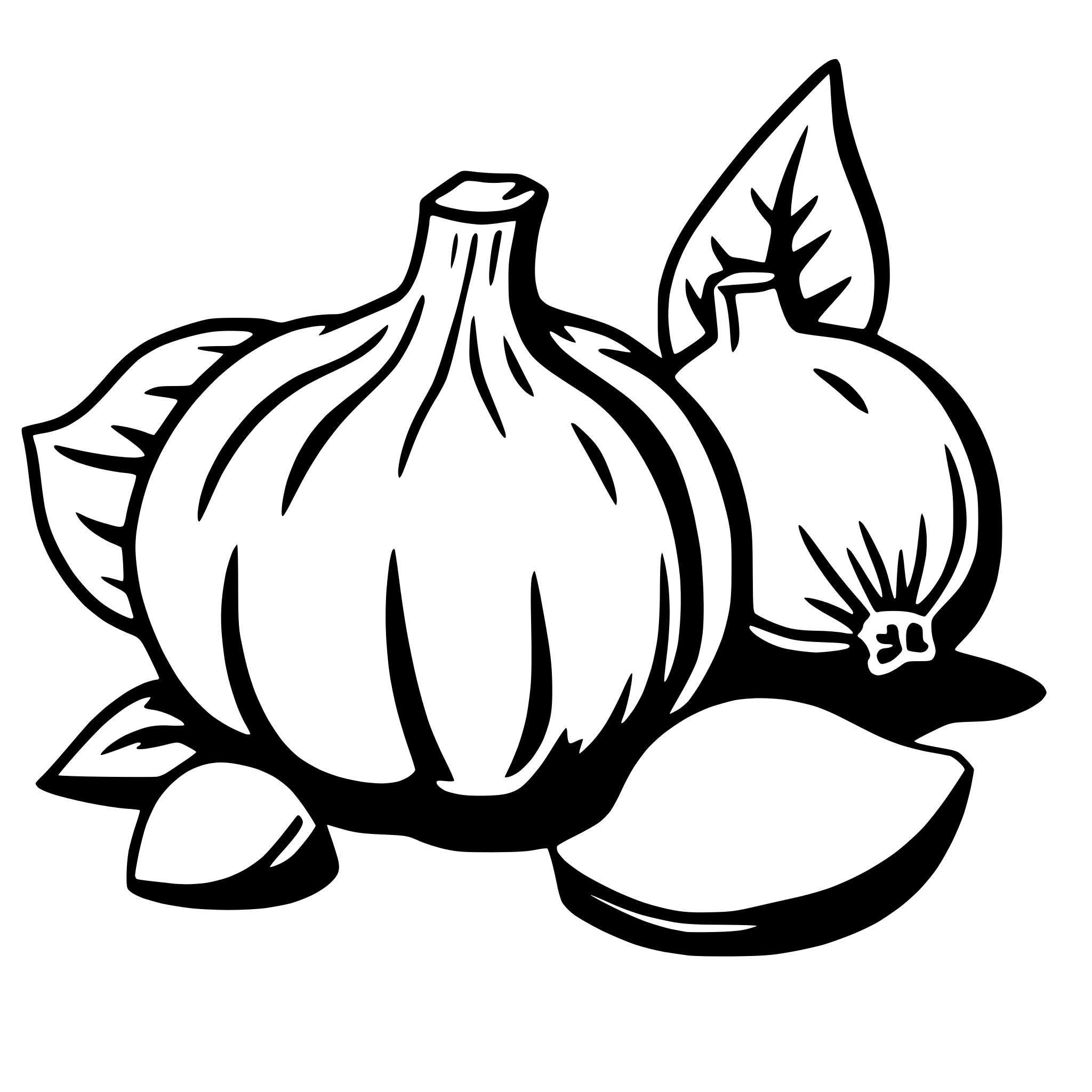 AI-generated SVG of 'garlic'