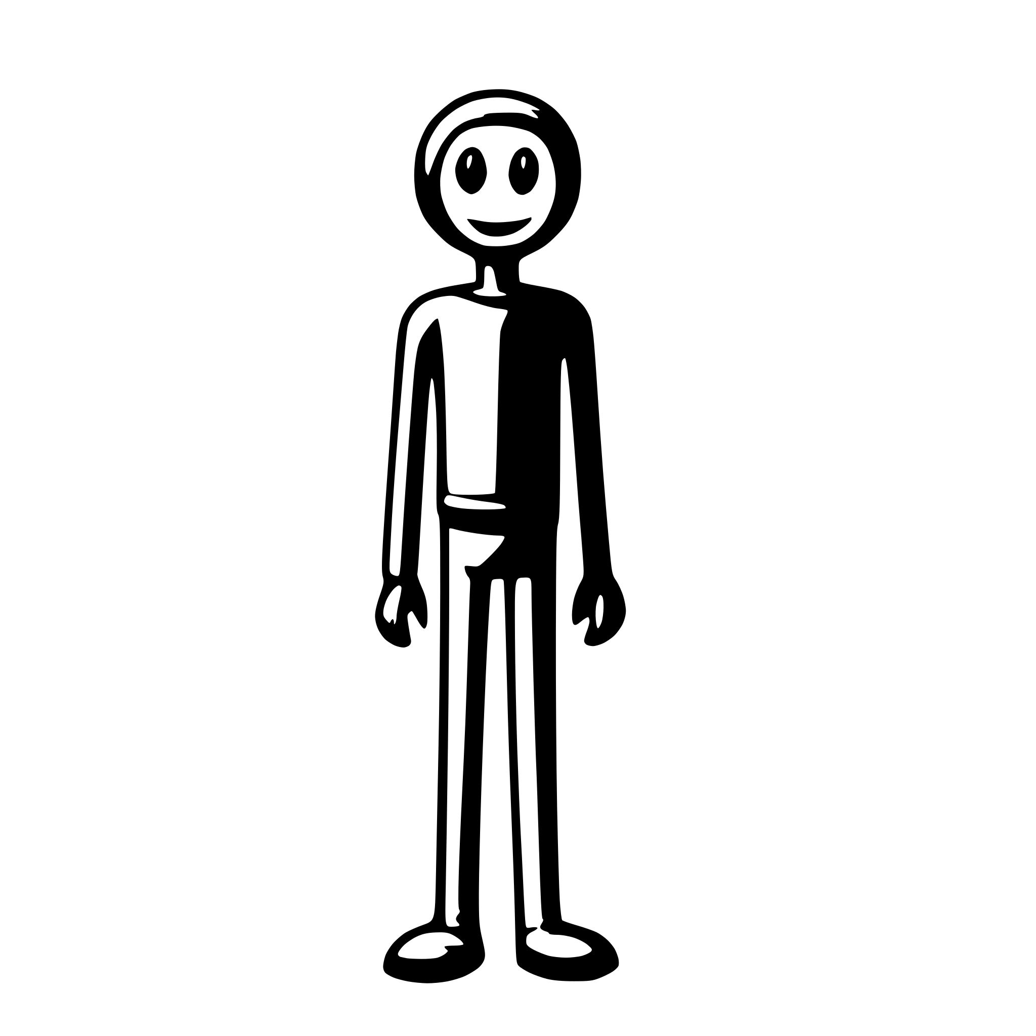AI-generated SVG of a stickman