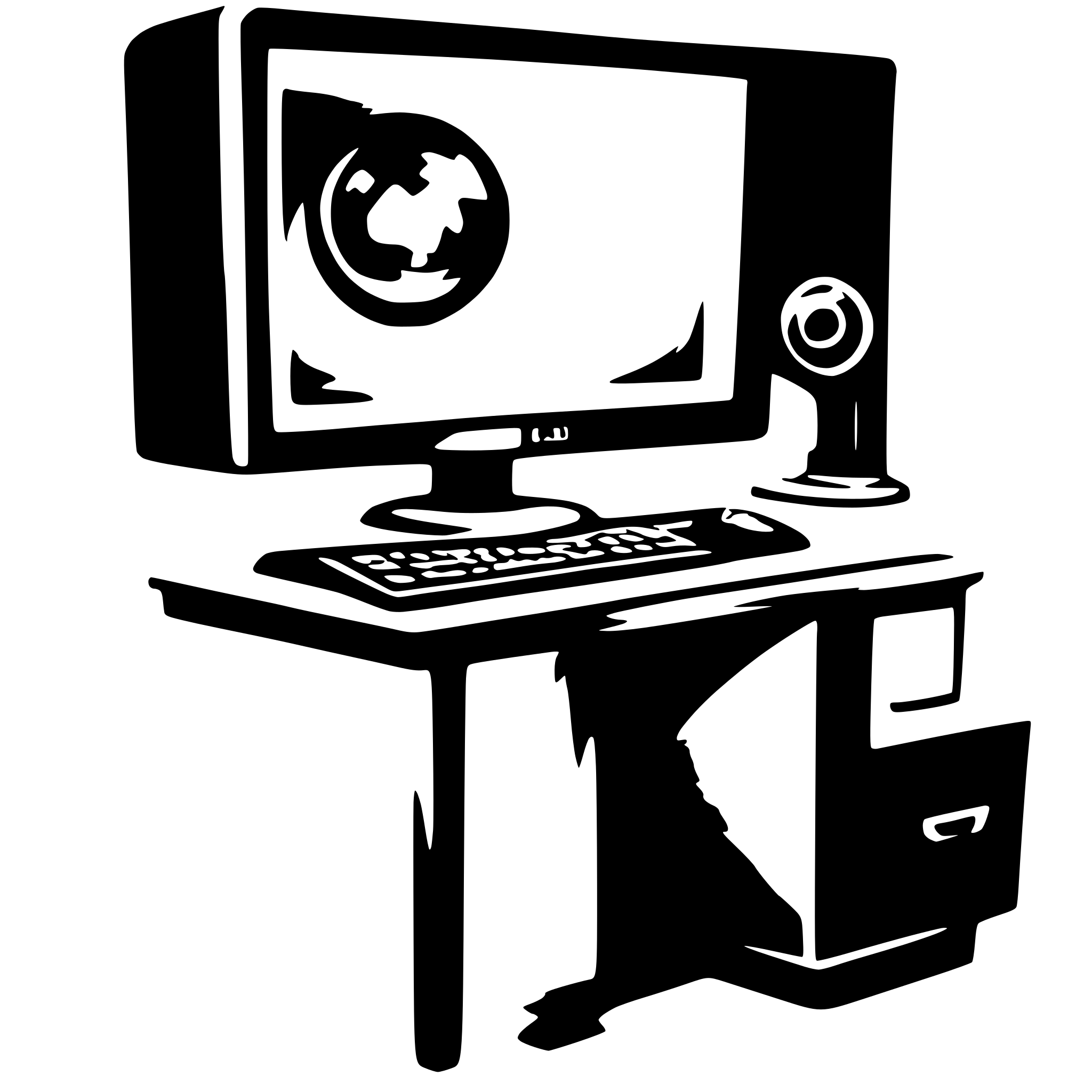 AI-generated SVG of 'watching computer'