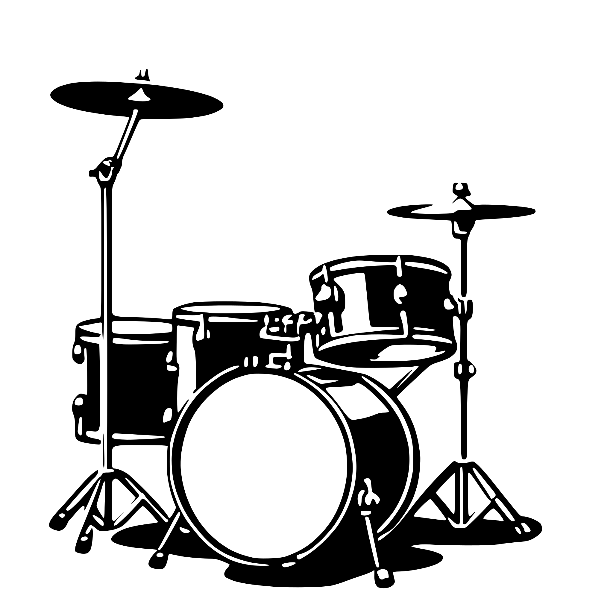AI-generated SVG of 'drumset'