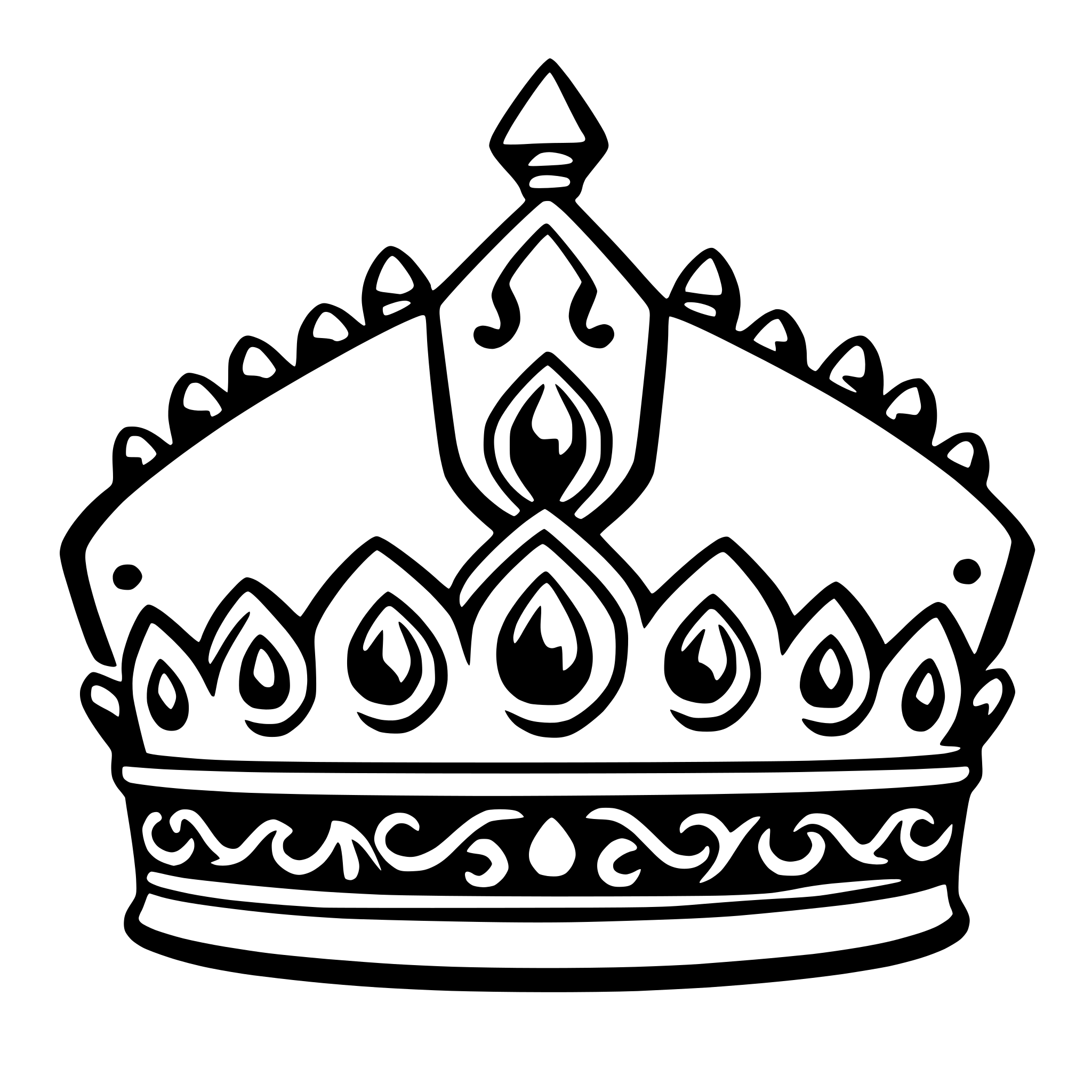 AI-generated SVG of 'tiara'
