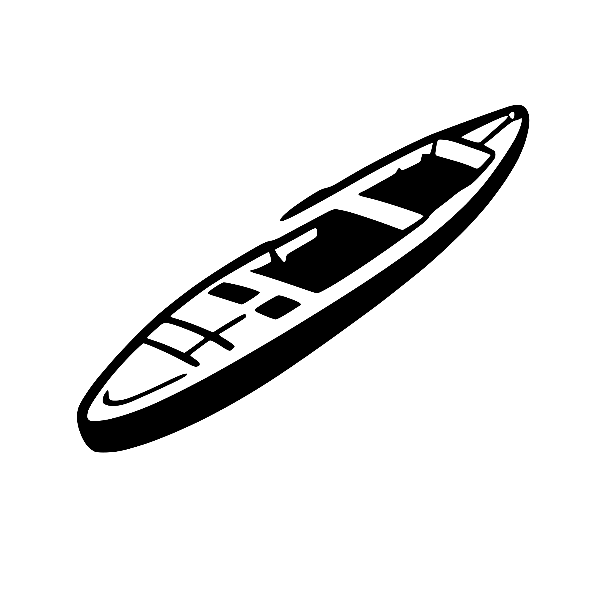 AI-generated SVG of a kayak boat