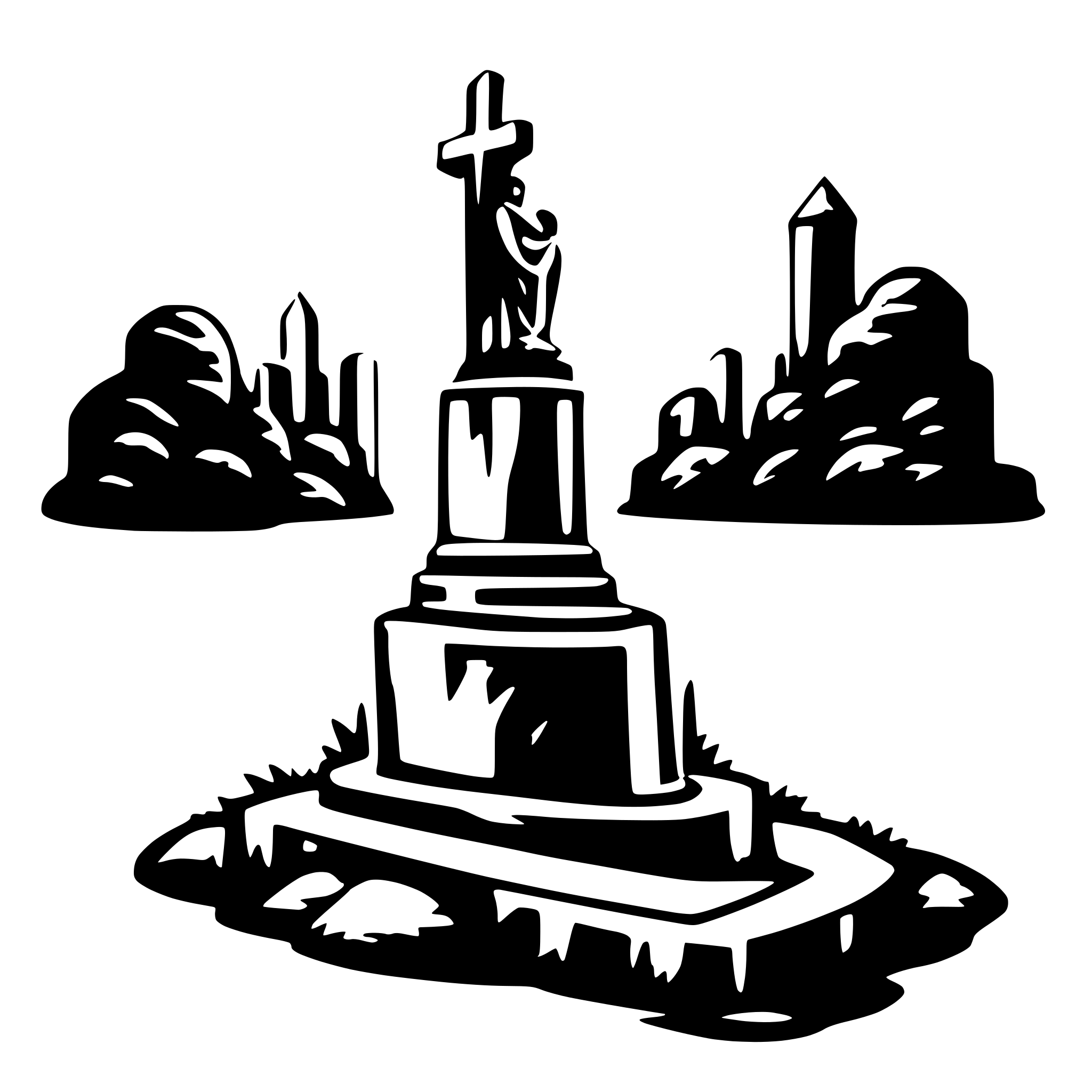 AI-generated SVG of 'monument'