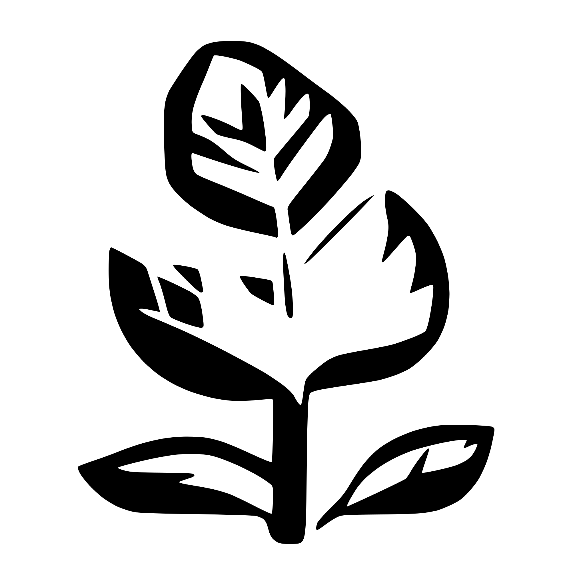 AI-generated SVG of a feather