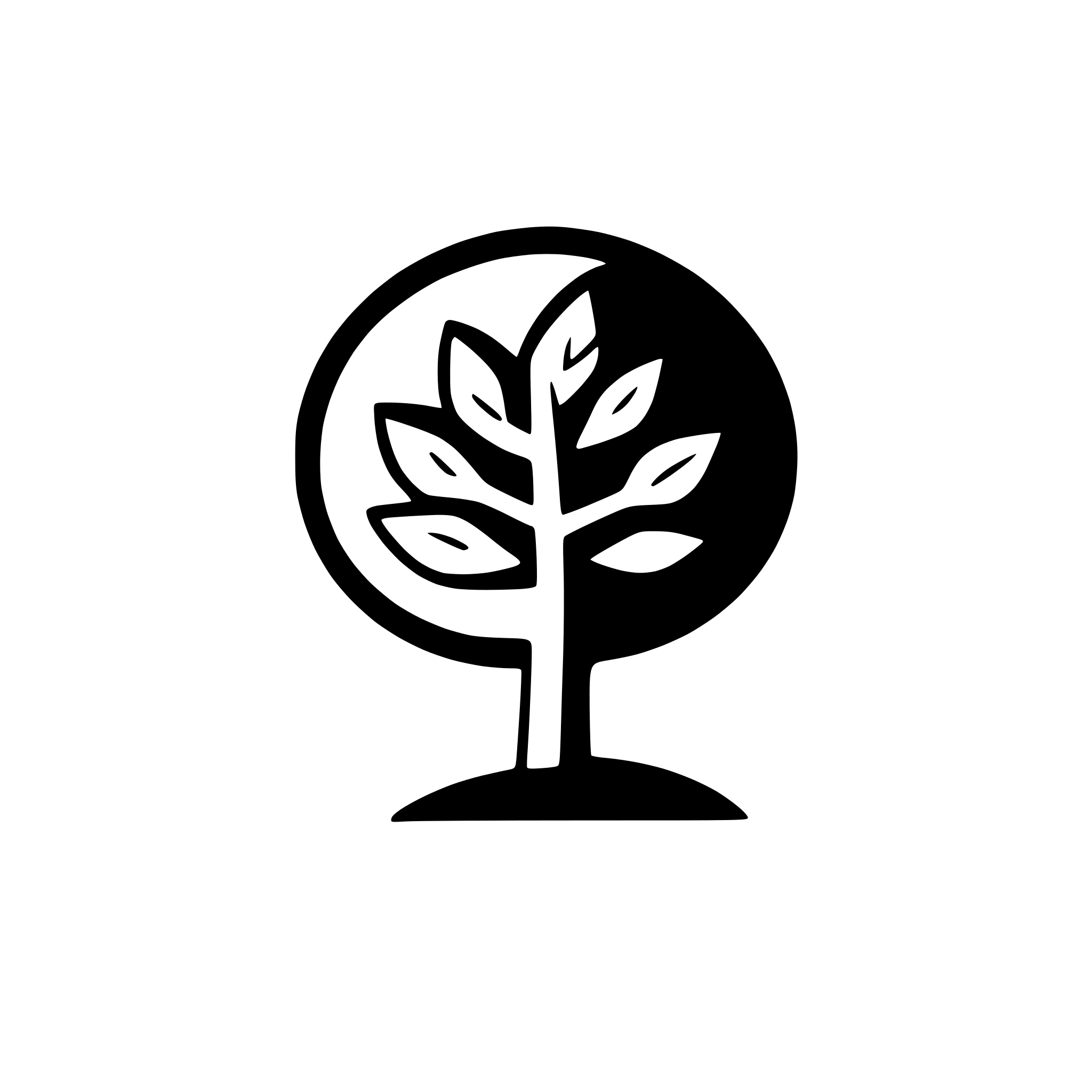 AI-generated SVG of a tree with falling leaves