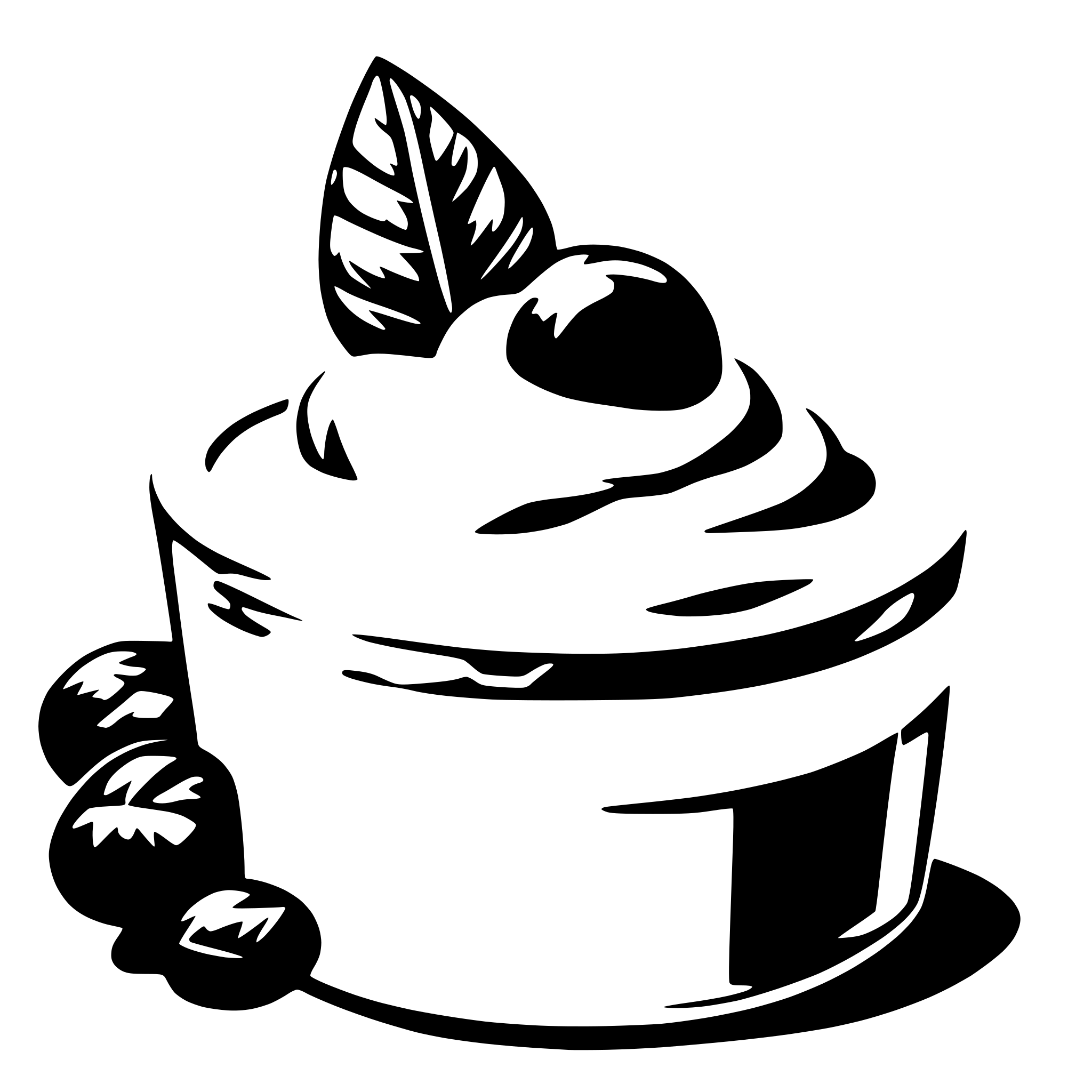 AI-generated SVG of a cream