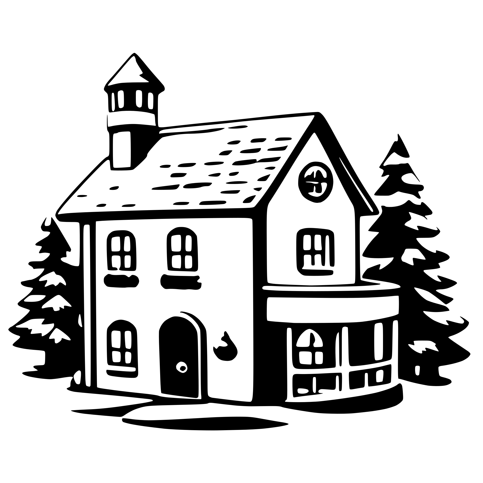AI-generated SVG of 'christmas house'