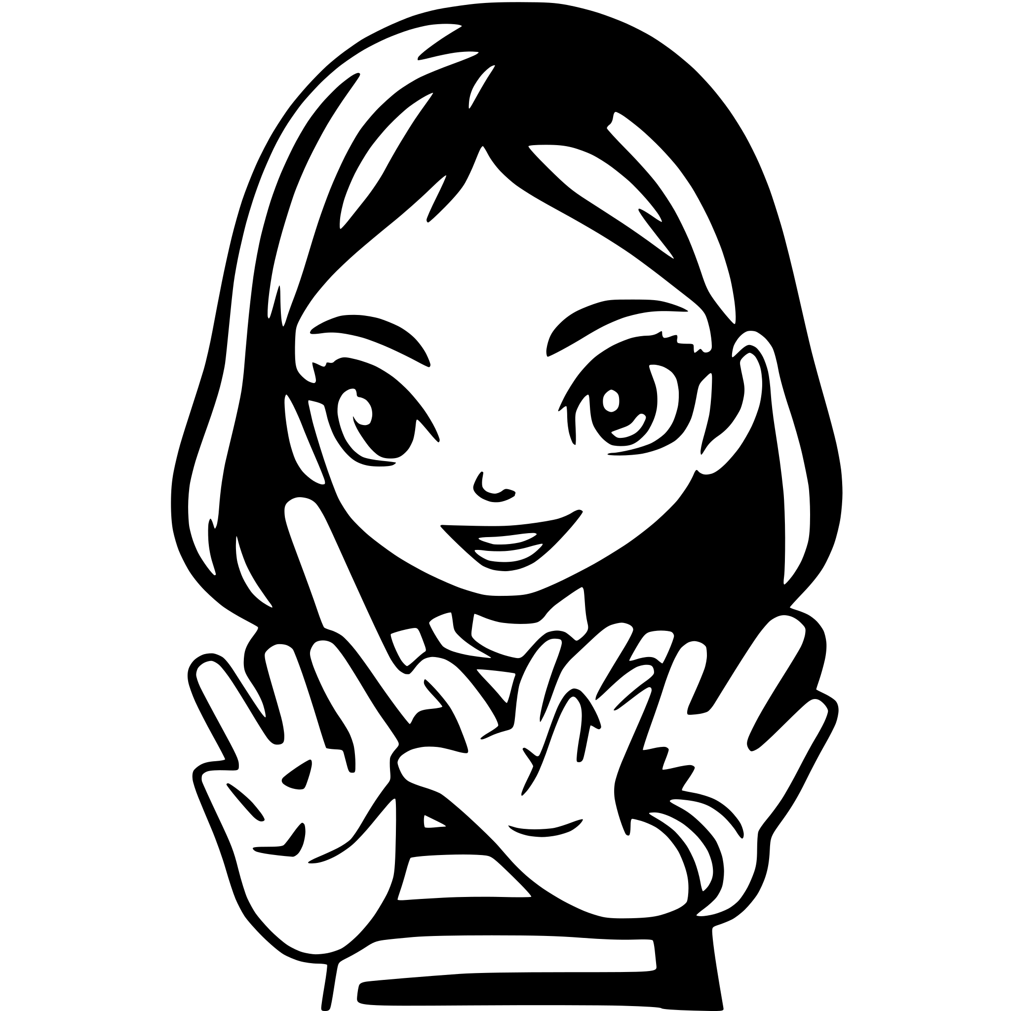 AI-generated SVG of a 12 Children holdng hands