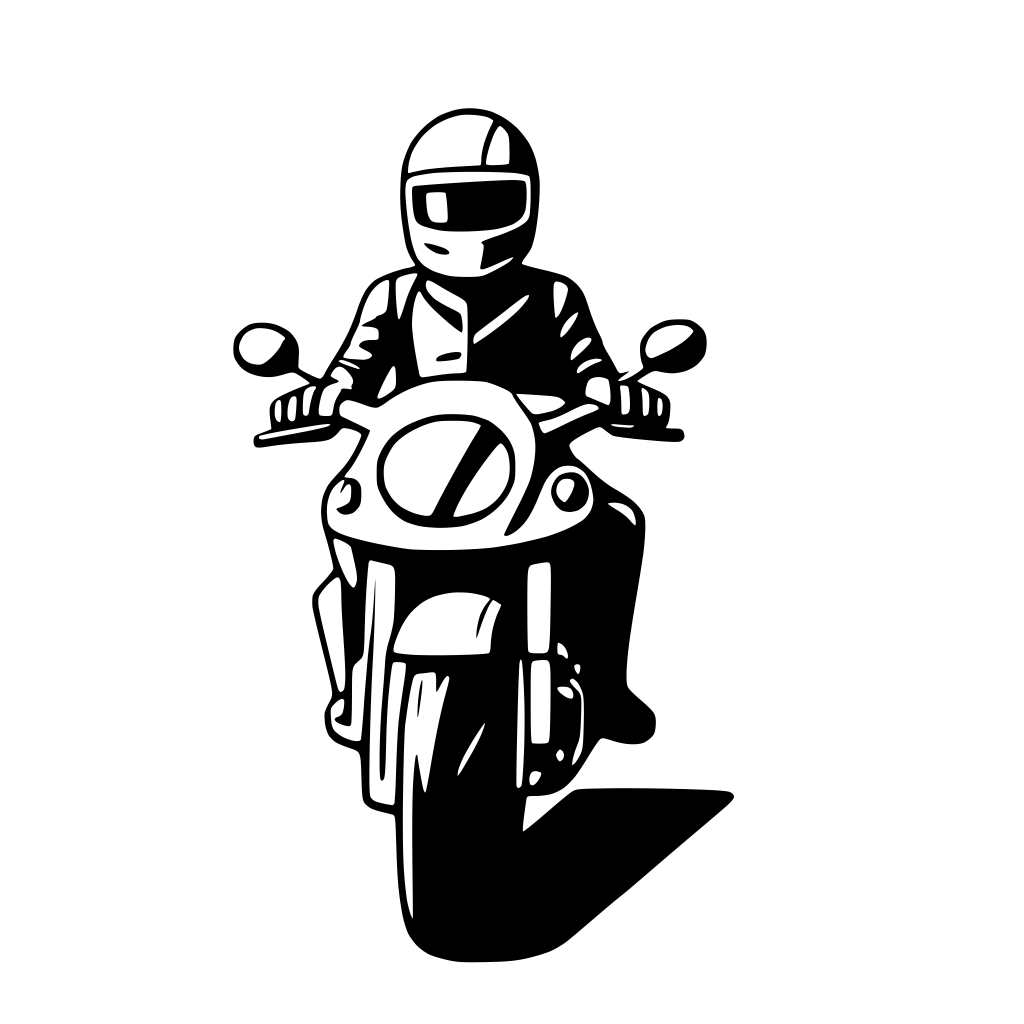 AI-generated SVG of 'motorcycle on open road'