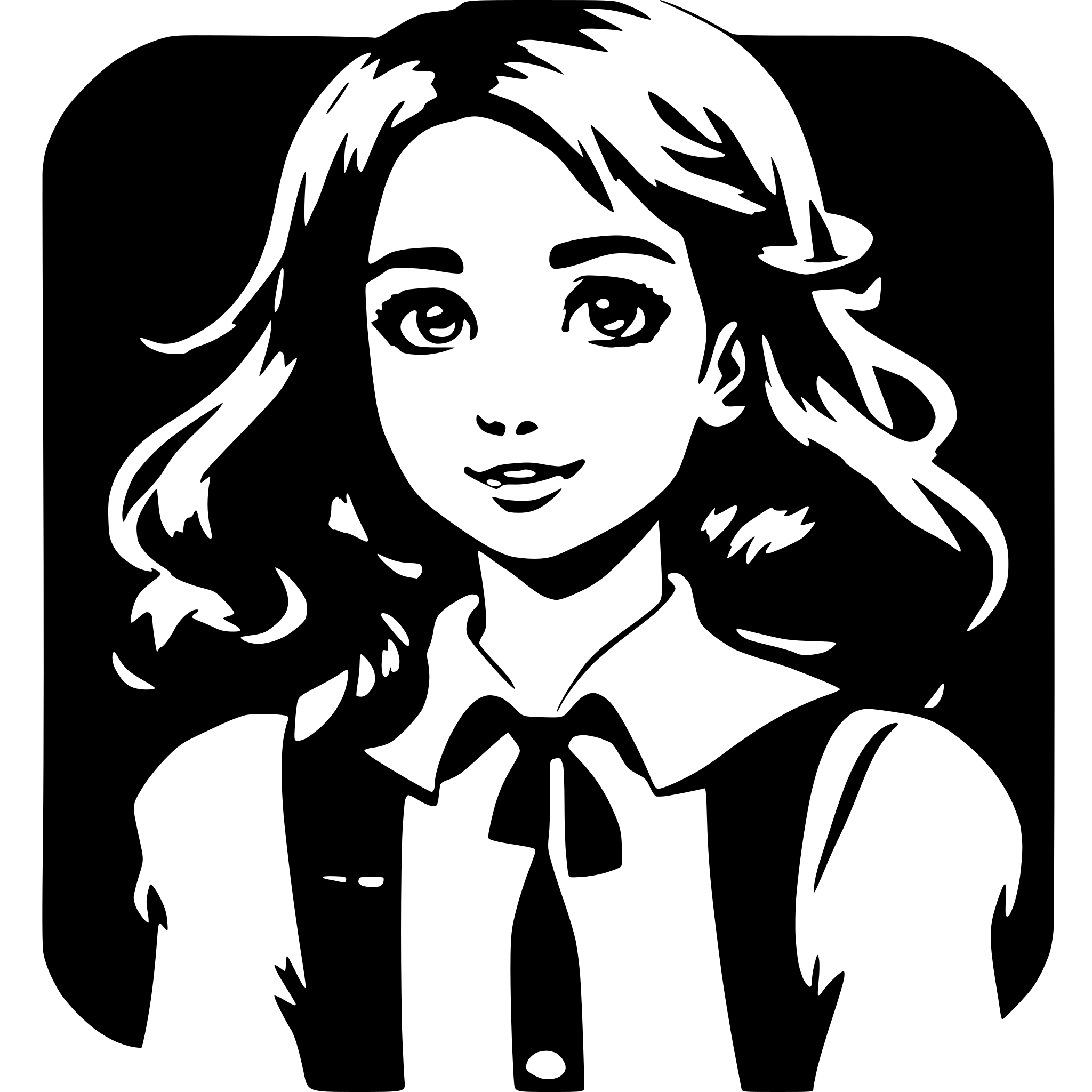 AI-generated SVG of a Foxgirl red hair blue eyes preppy style, anime AI-generated SVG of a Foxgirl red hair blue eyes preppy style, anime
