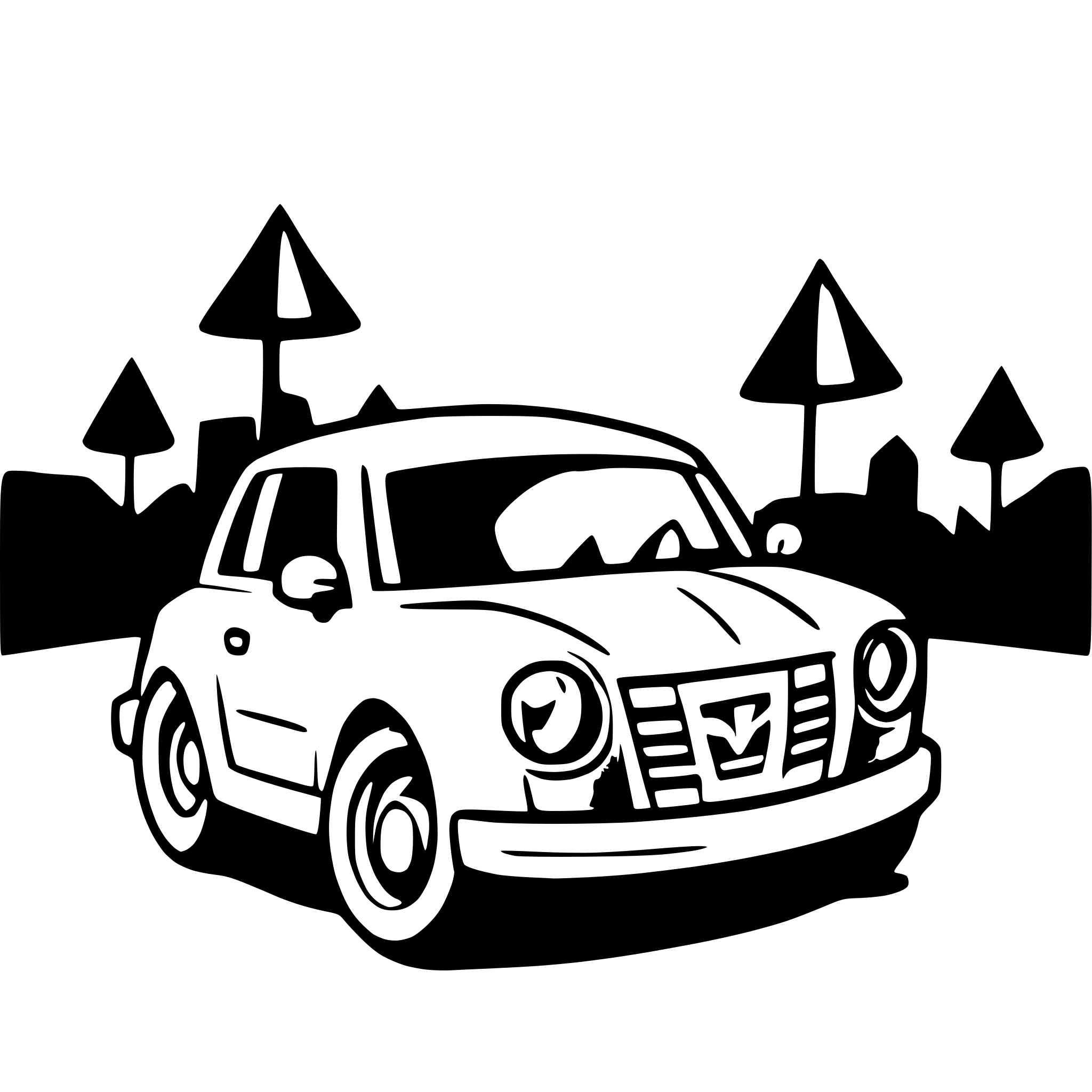 AI-generated SVG of a car