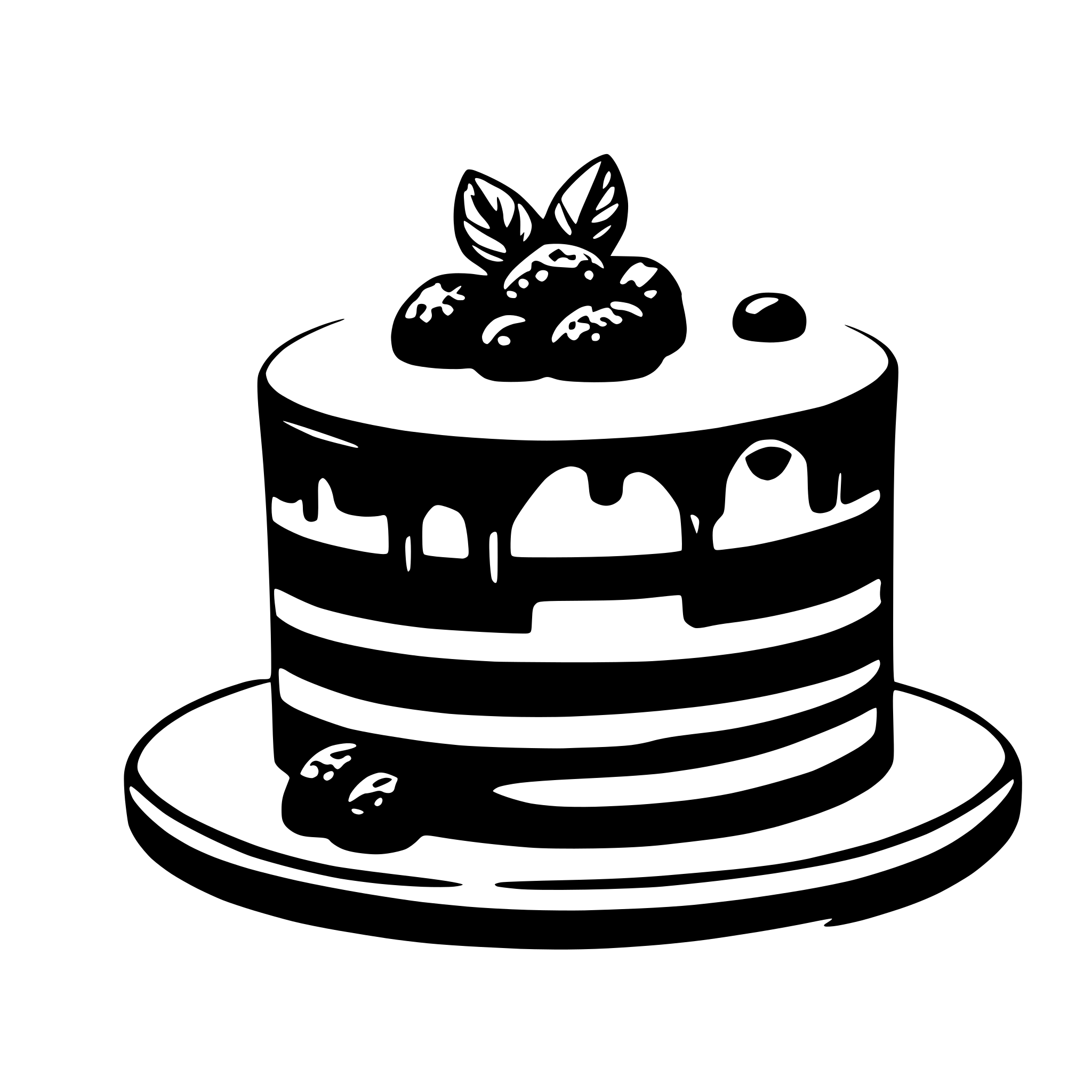 AI-generated SVG of a cake