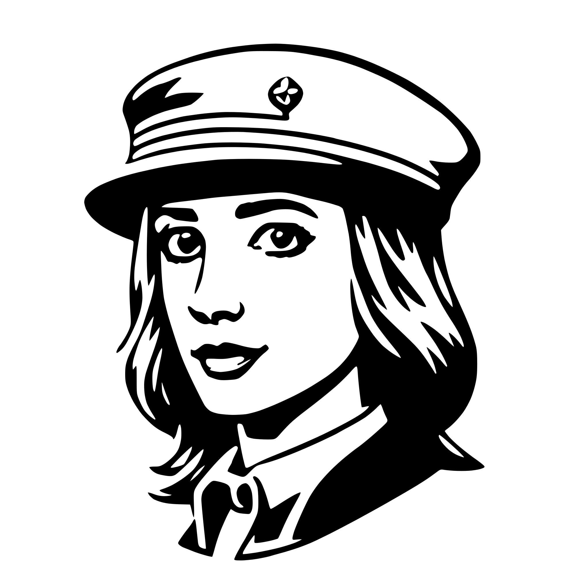 AI-generated SVG of 'beret'