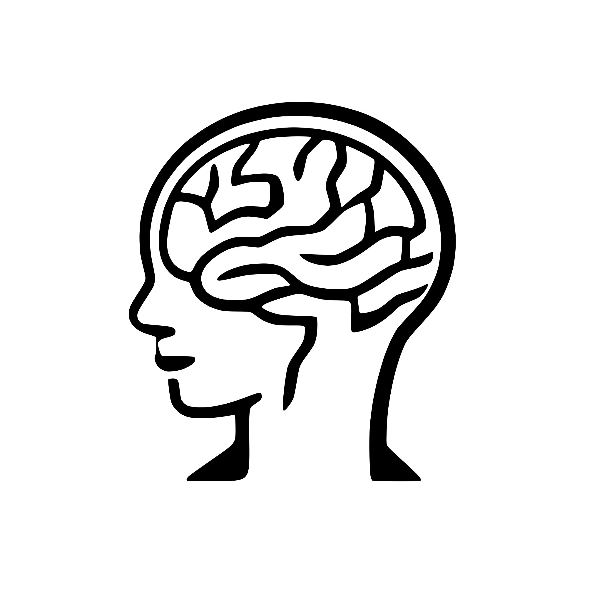 AI-generated SVG of a brain