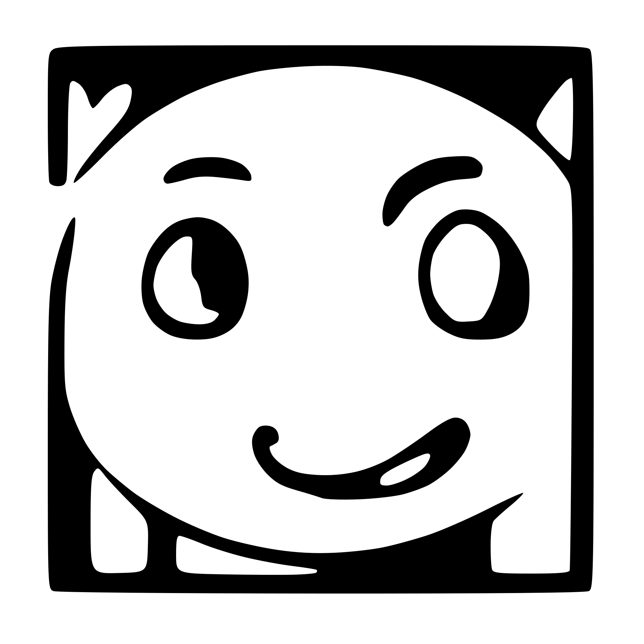 AI-generated SVG of a A smilling dog from a cartoon with surprised face with few details