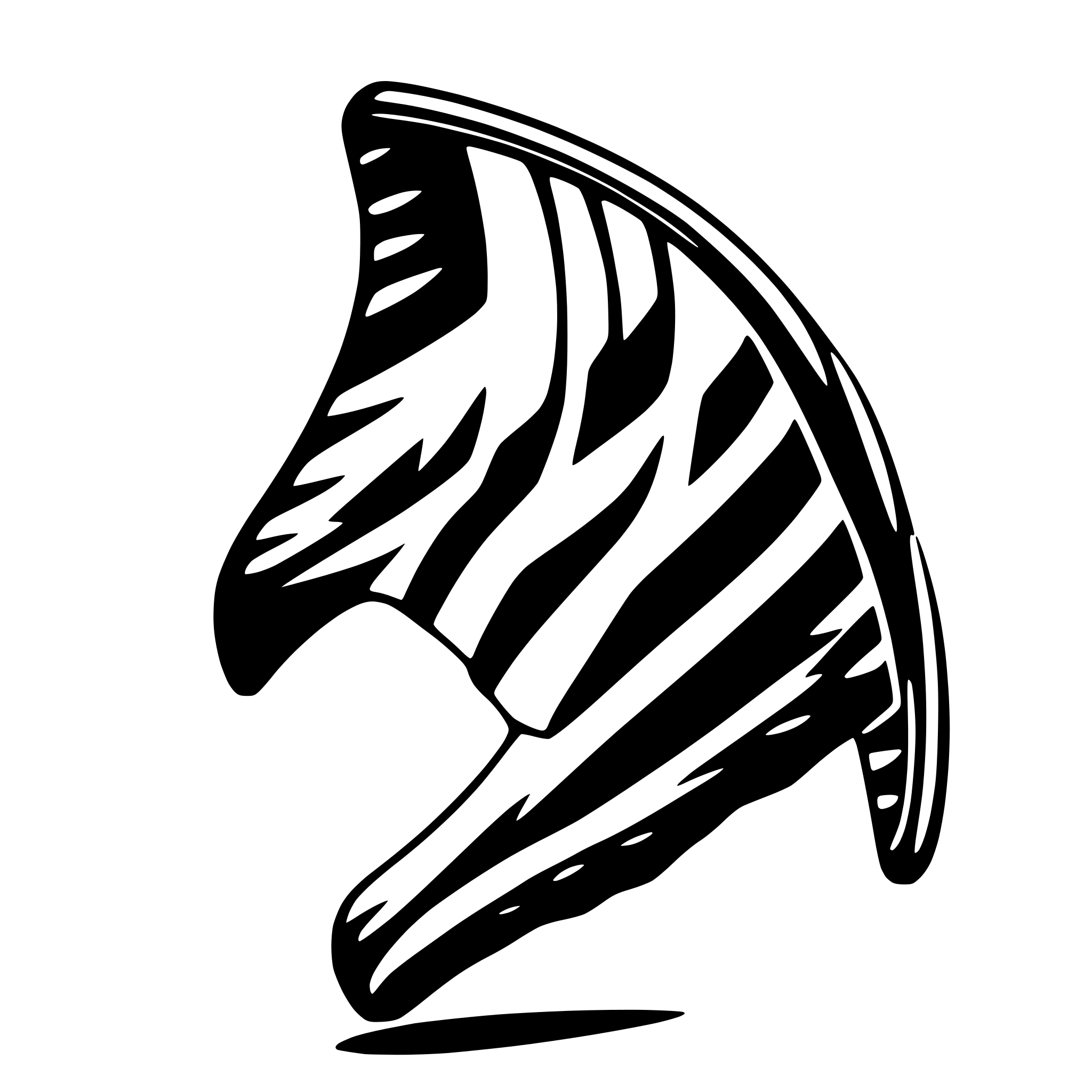 AI-generated SVG of 'paraglider wing'