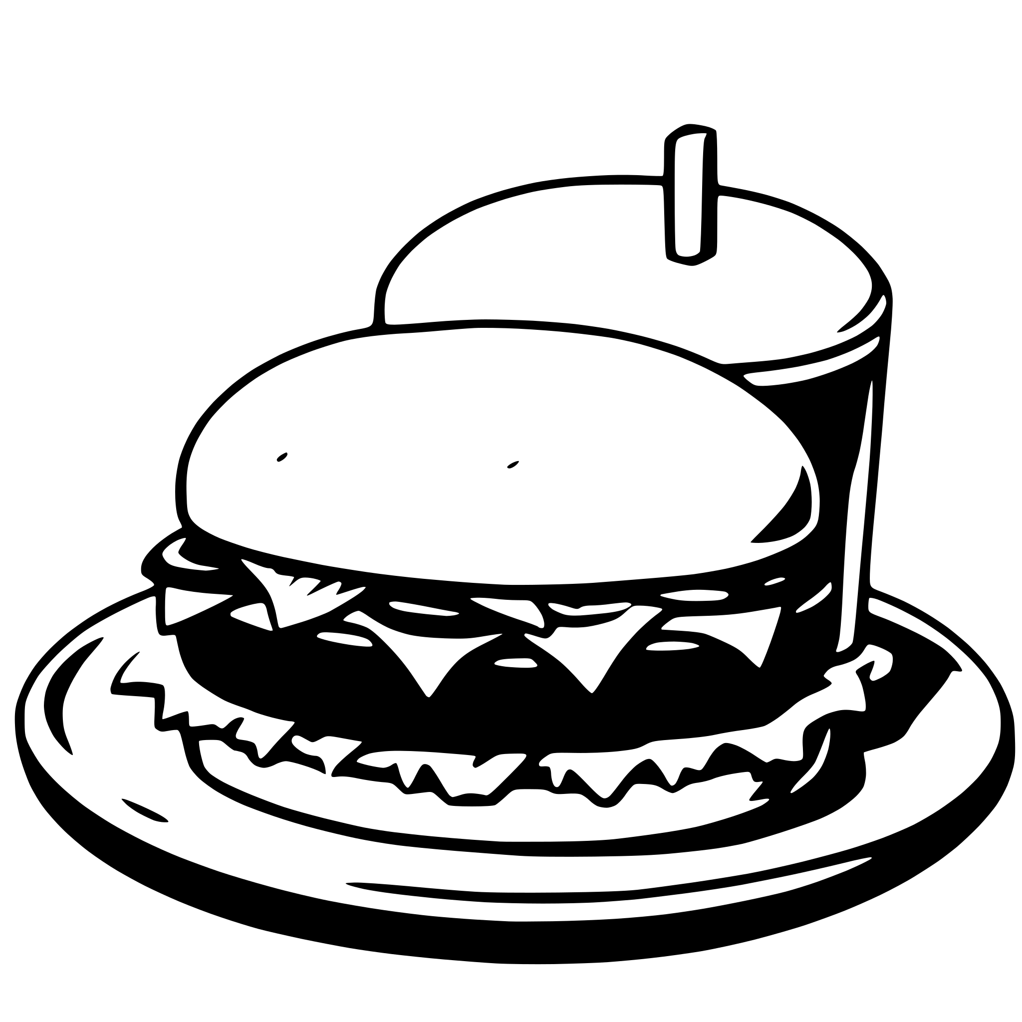 AI-generated SVG of 'hamburger and fries'