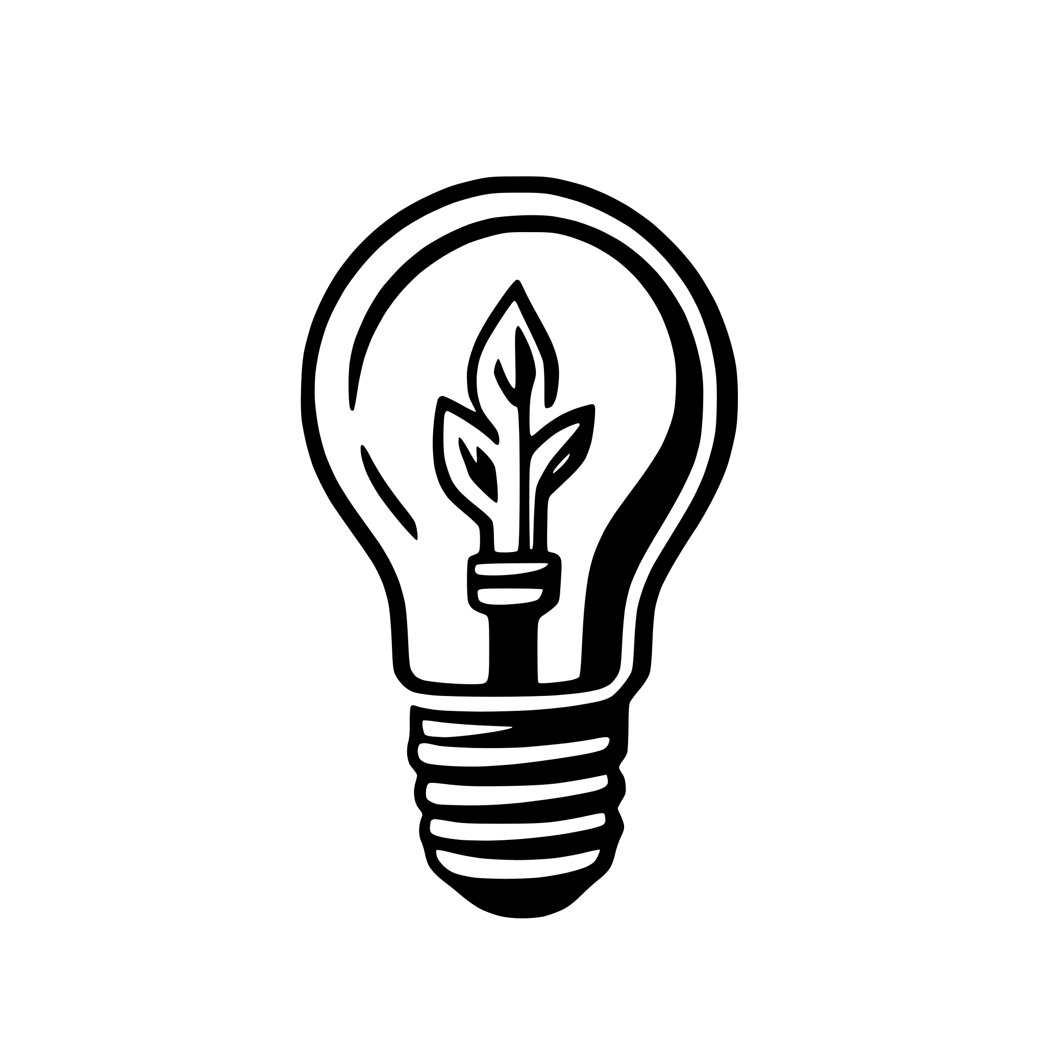 AI-generated SVG of a stylized light bulb with filament