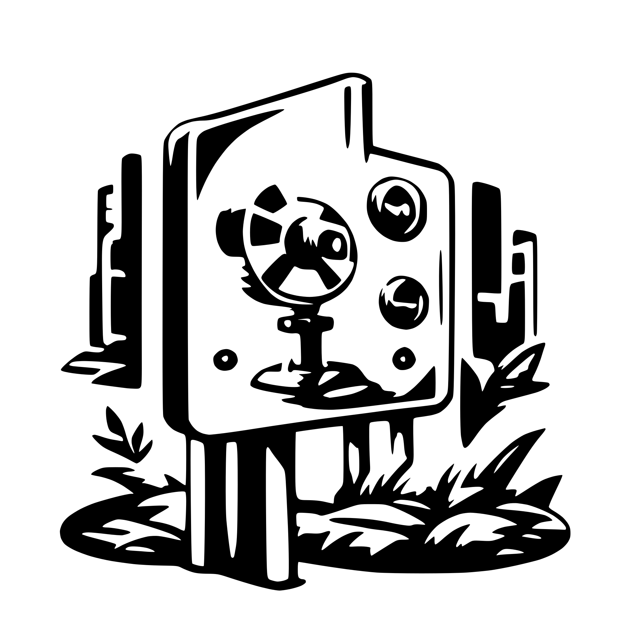 AI-generated SVG of 'video playlist'