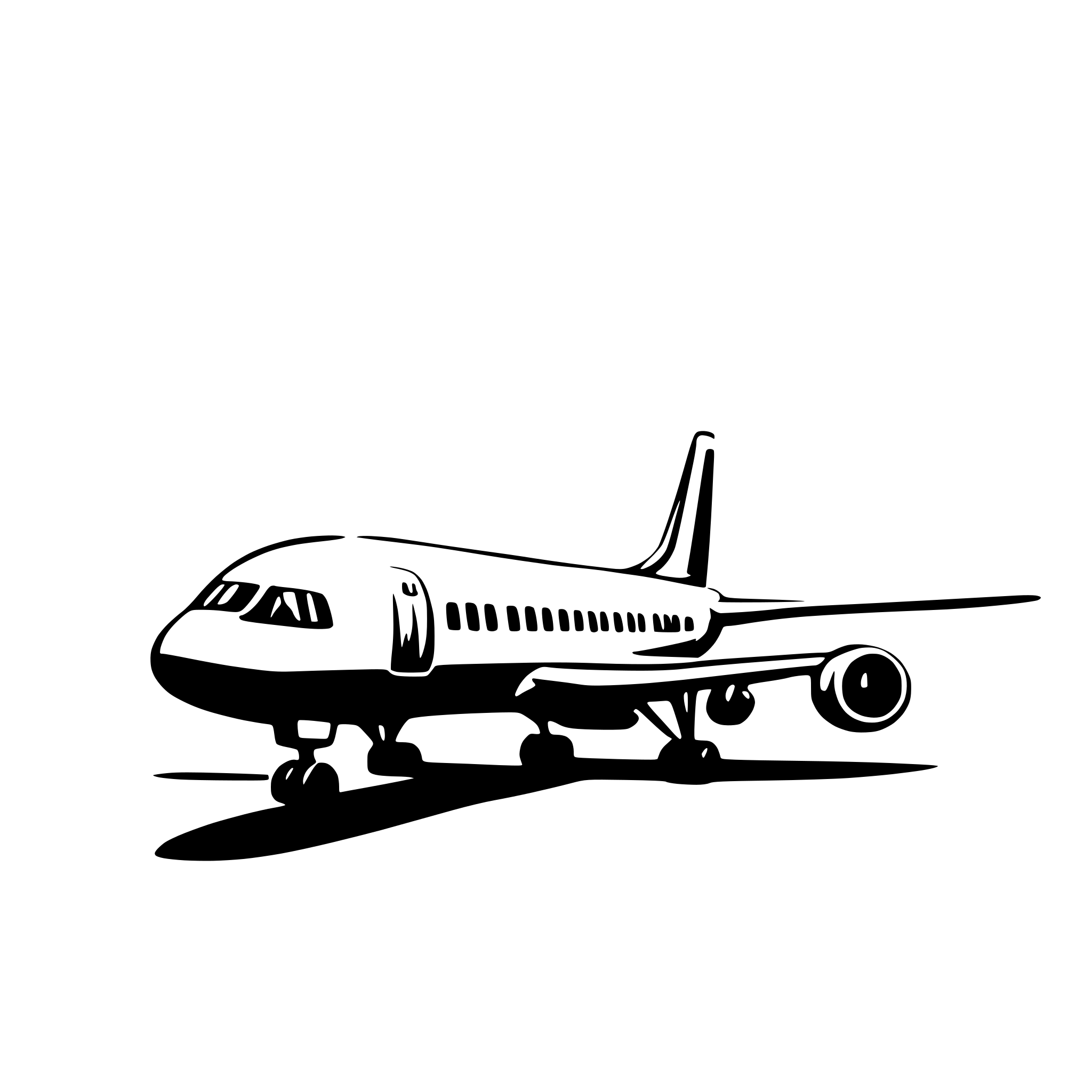 AI-generated SVG of a boeing plane