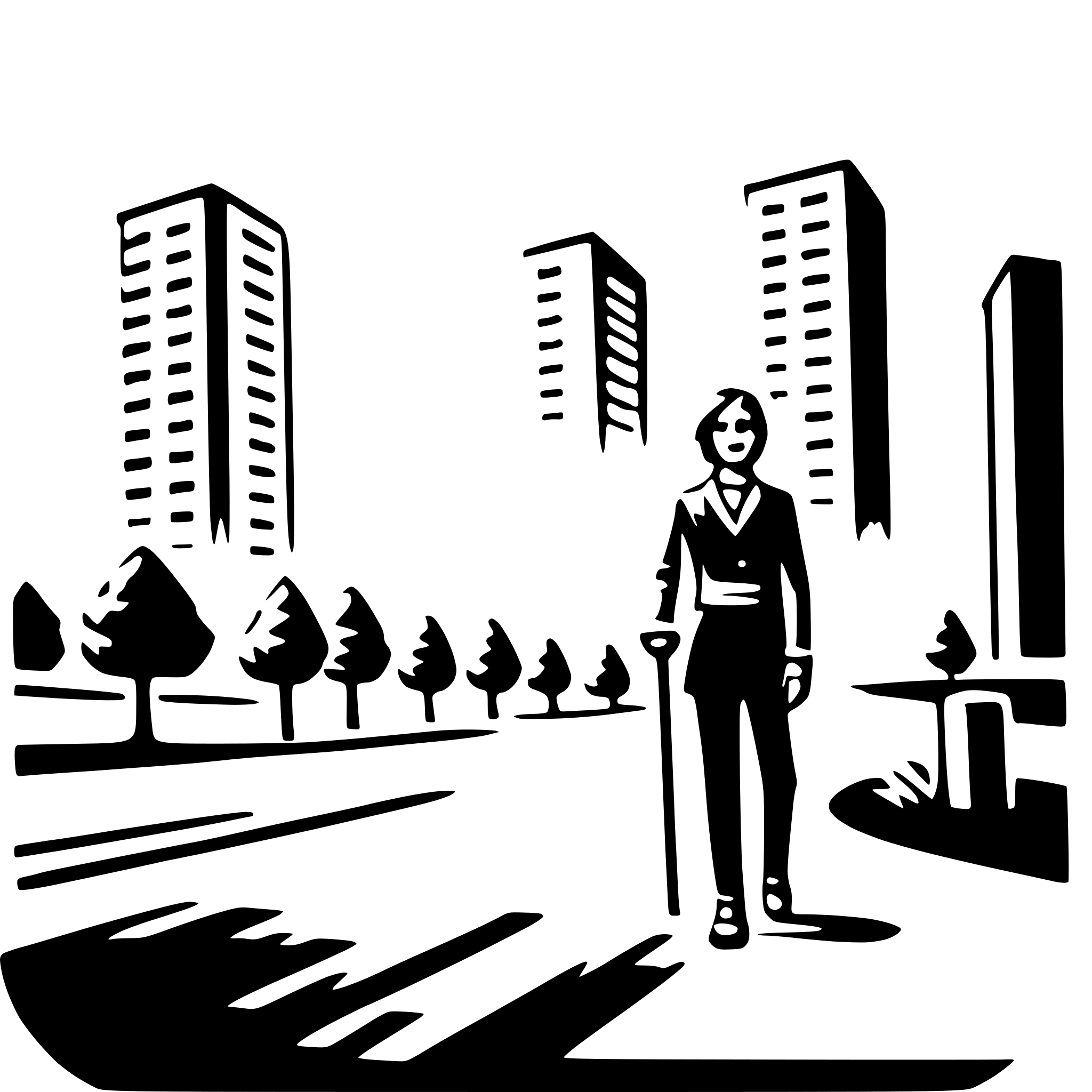 AI-generated SVG of a urban planner