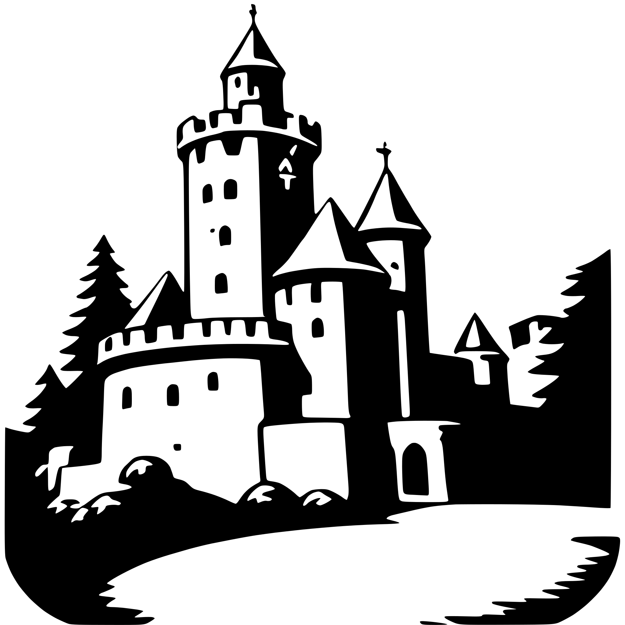 AI-generated SVG of a bran castle
