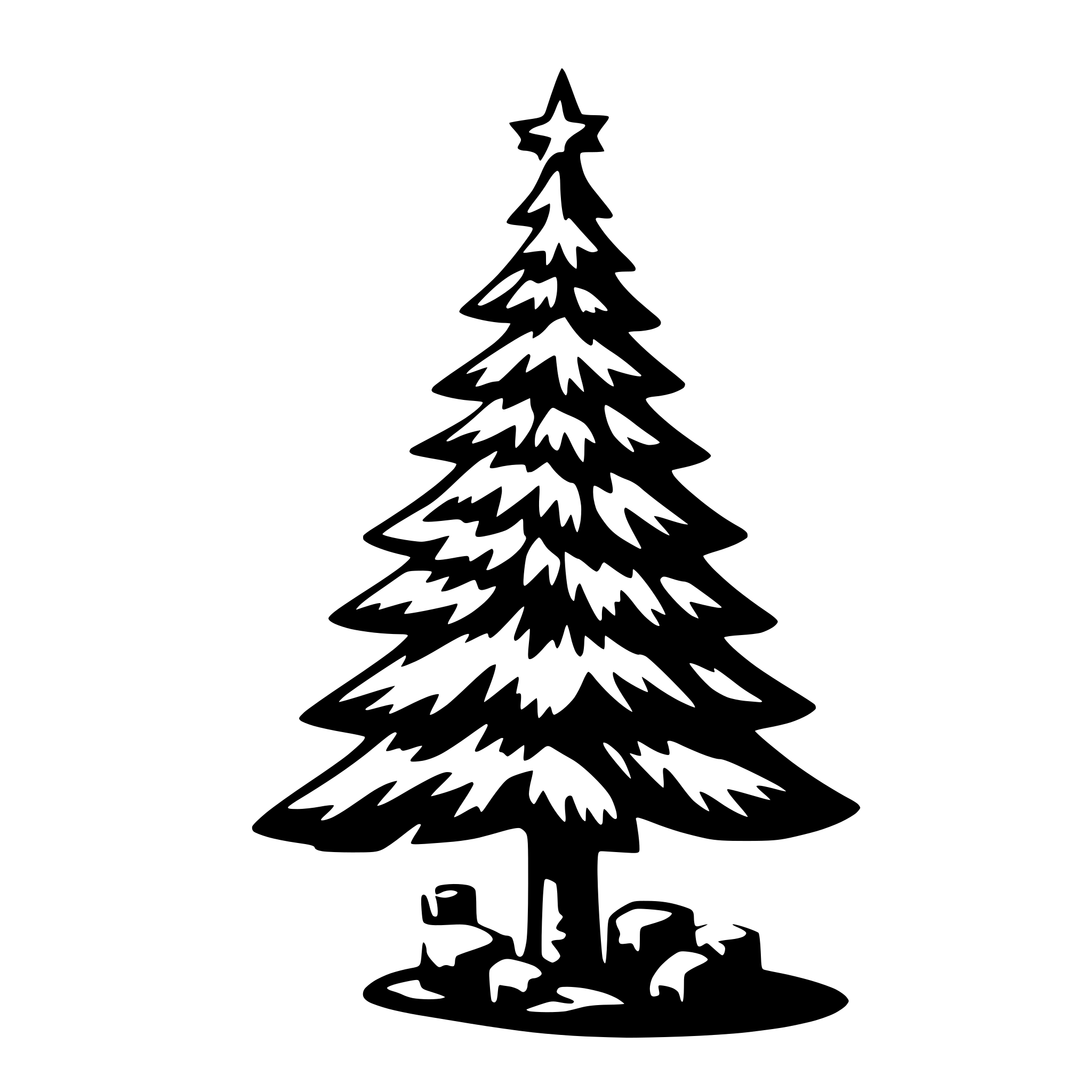 AI-generated SVG of 'christmas tree'