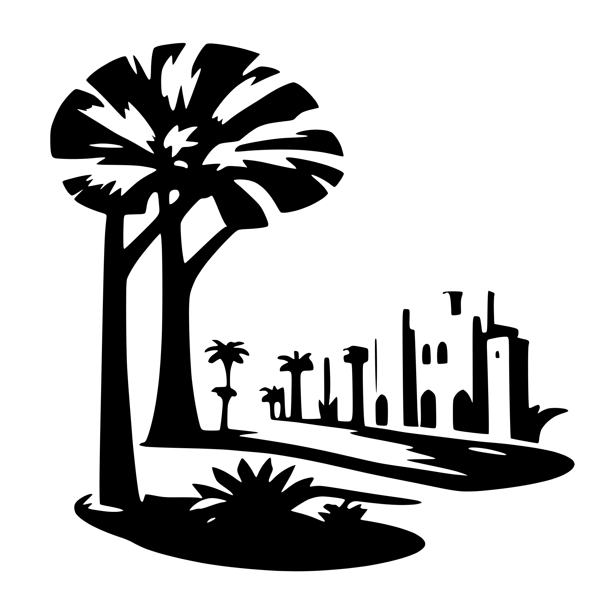 AI-generated SVG of 'الهاتف المحمول'