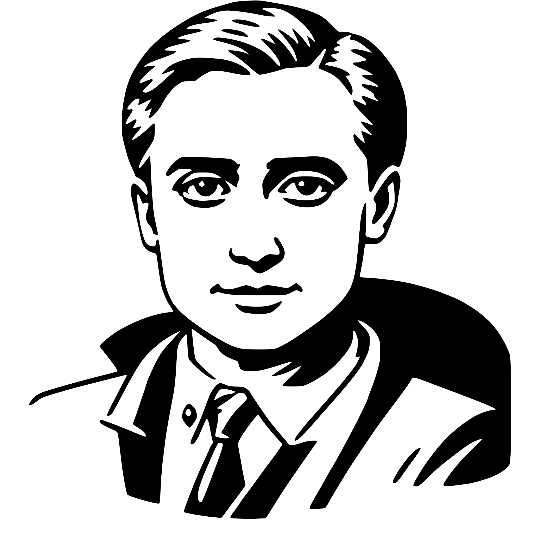 AI-generated SVG of a scott fitzgerald