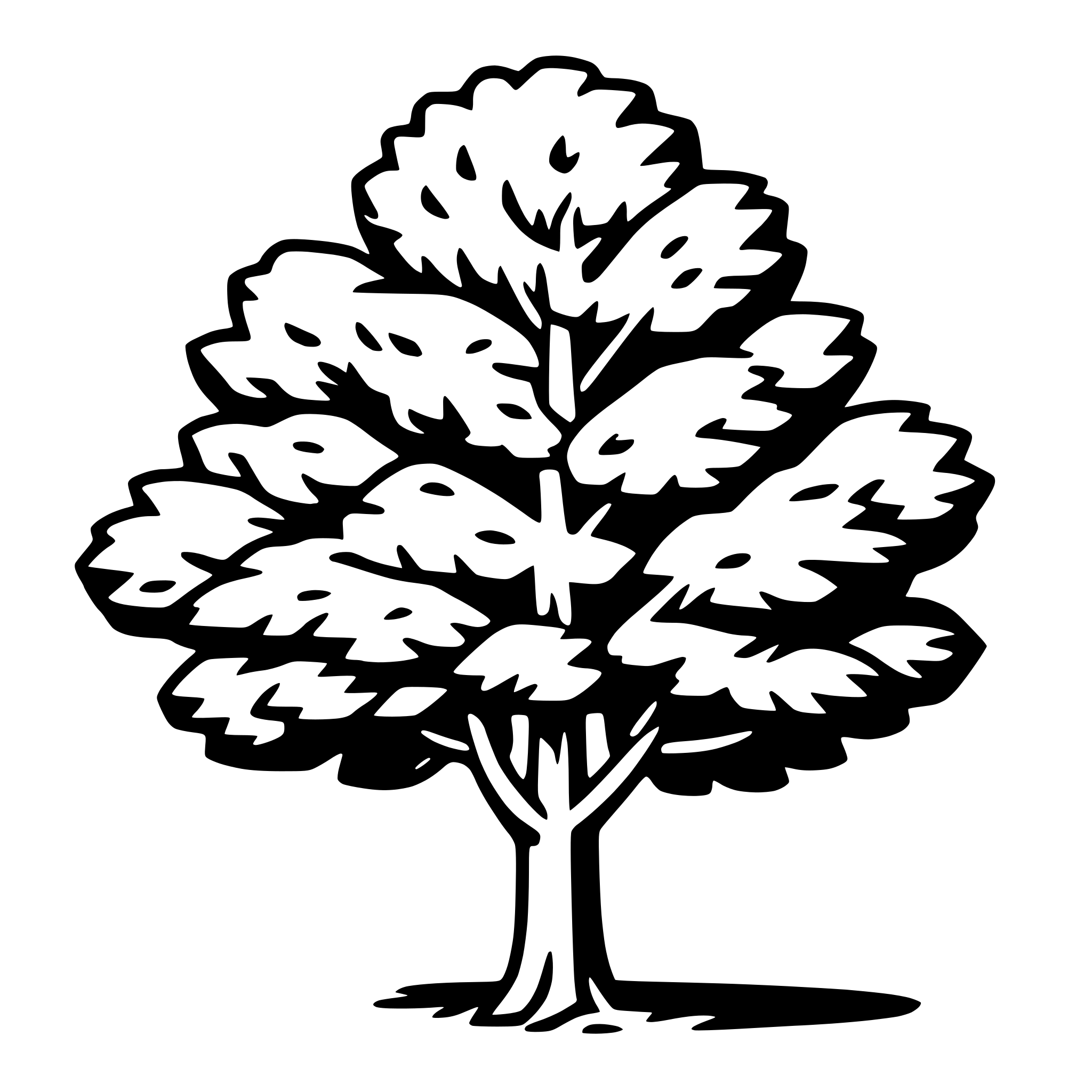 AI-generated SVG of 'elm tree'