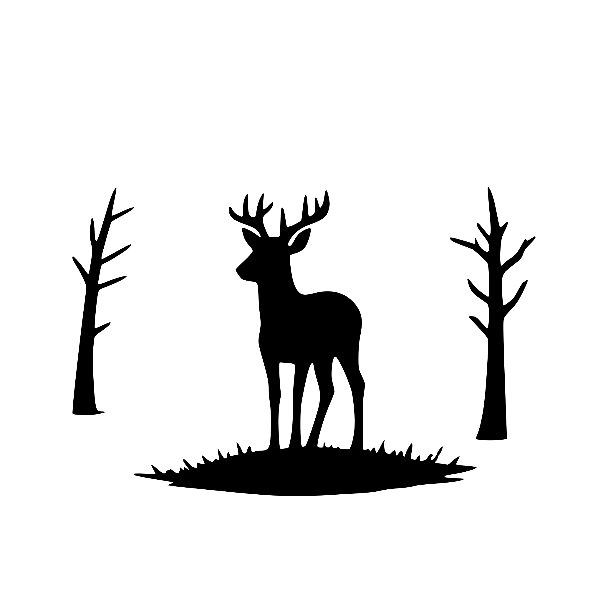AI-generated SVG of 'deer silhouette'
