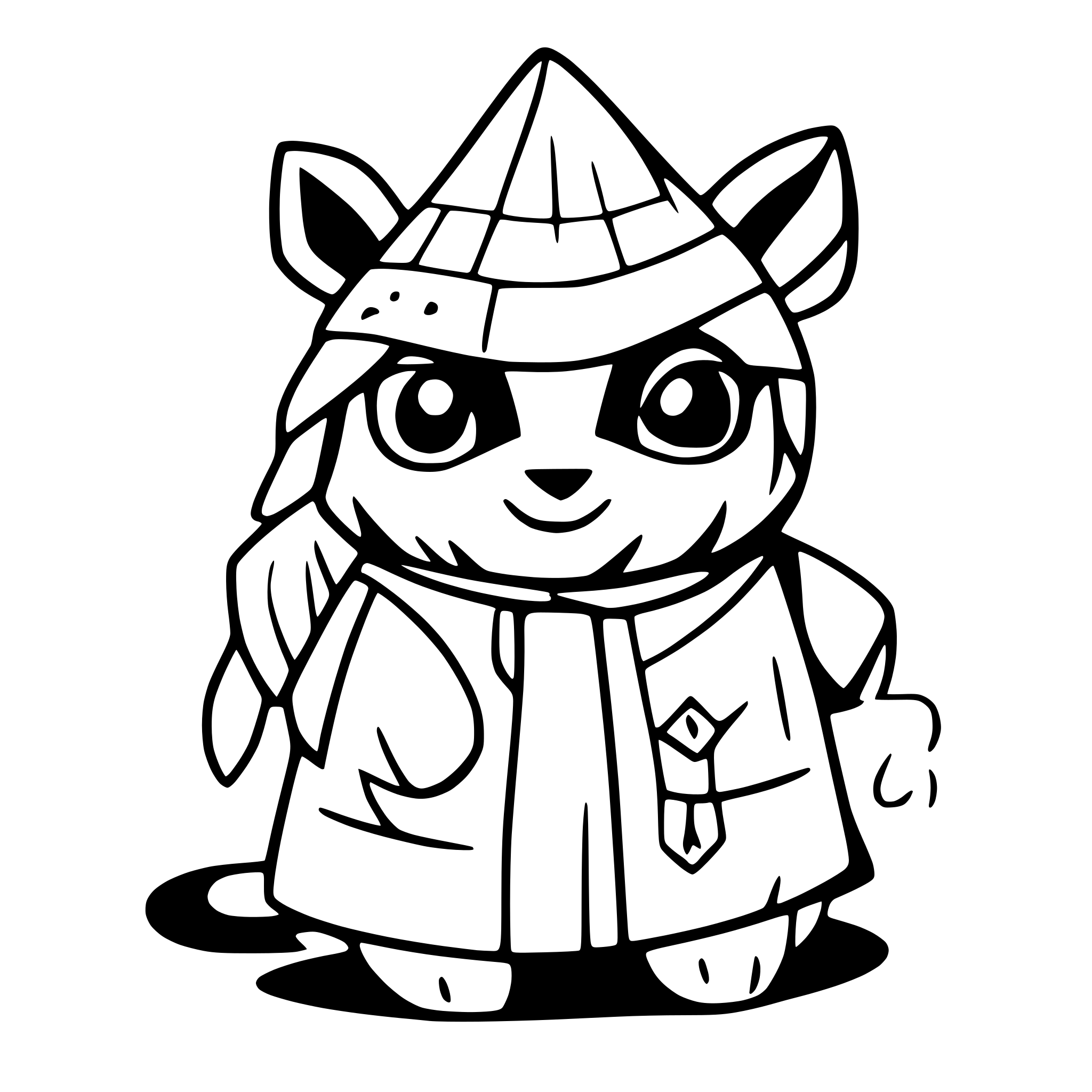 AI-generated SVG of a wizard panda