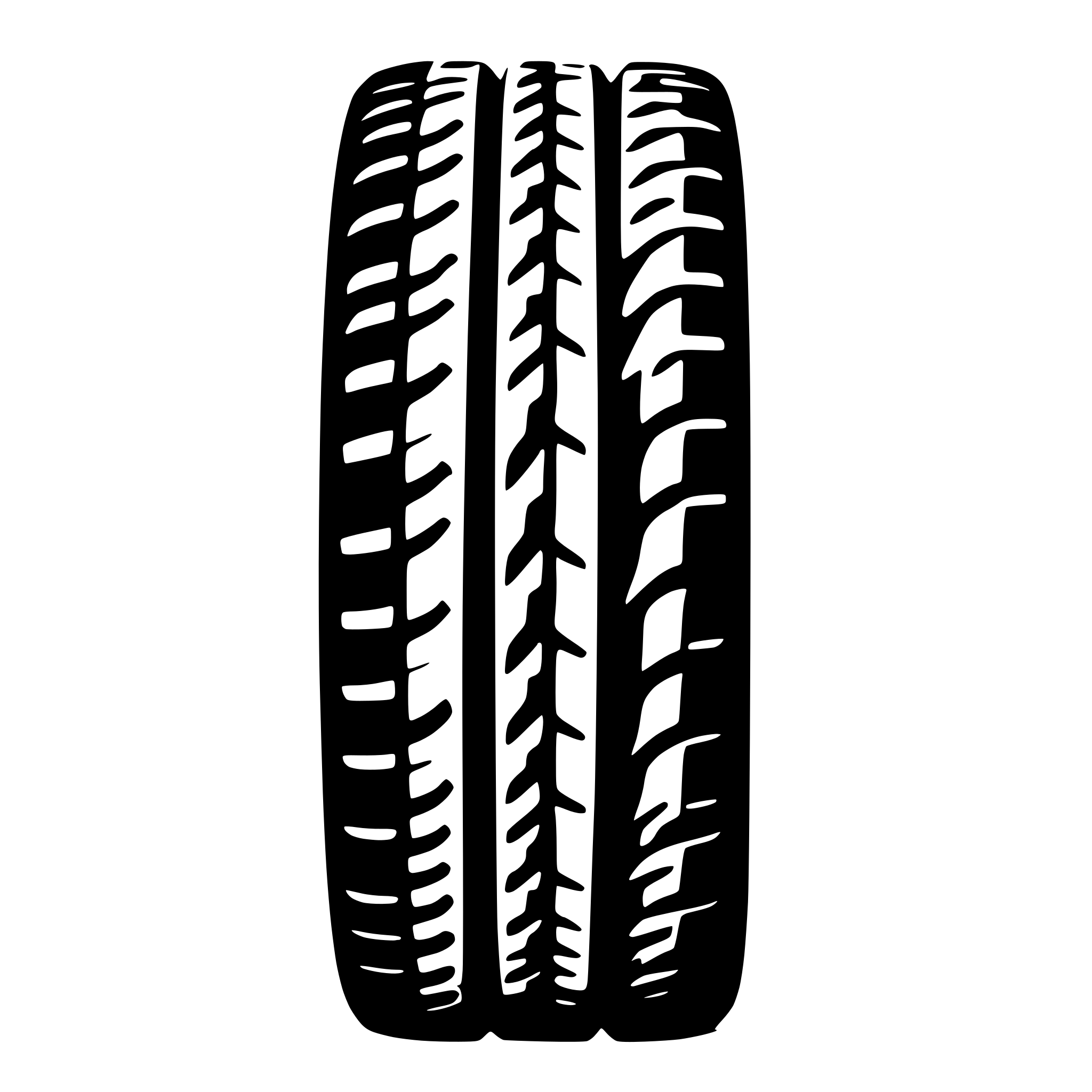 AI-generated SVG of a Creata a schematic top view of the four tires system of a car