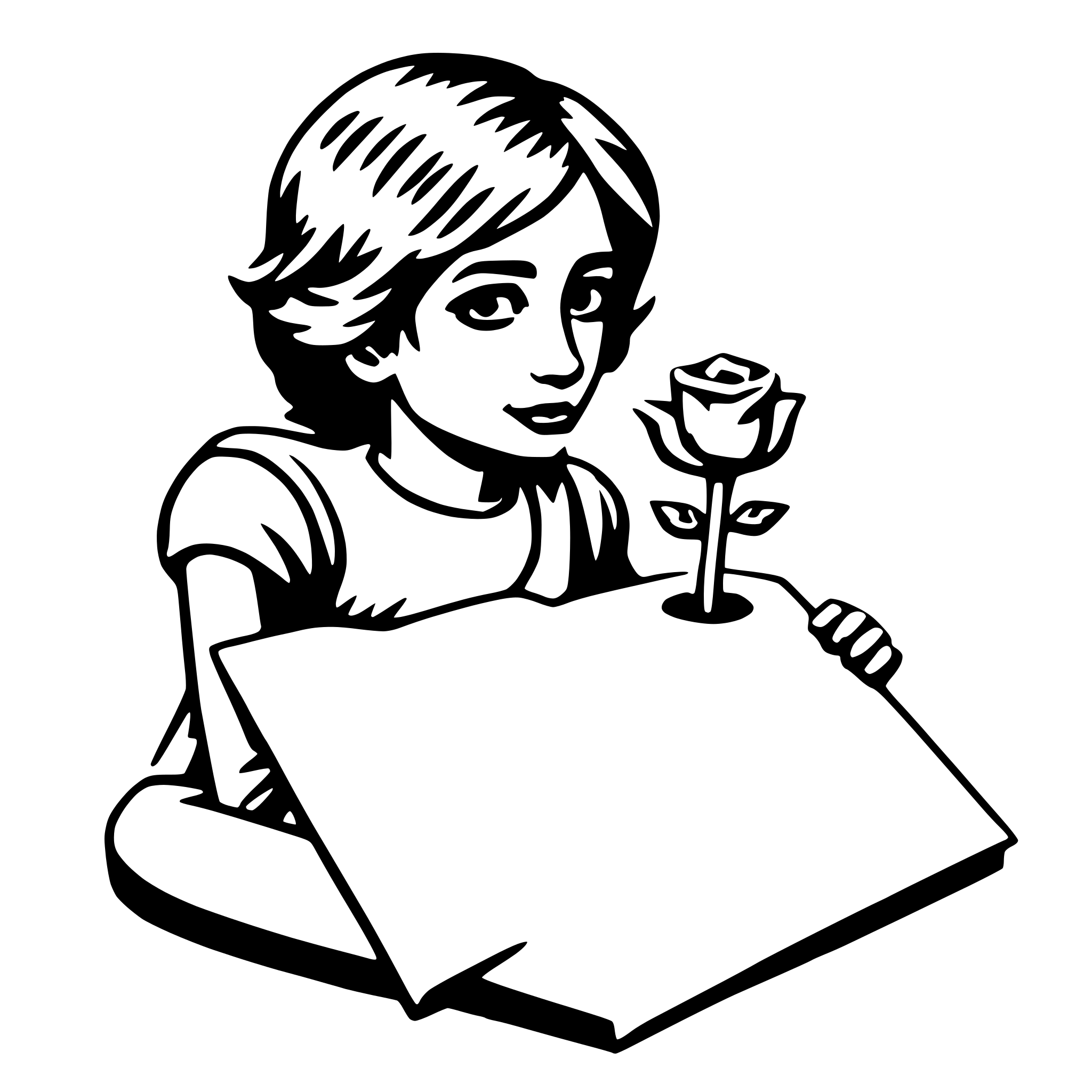 AI-generated SVG of a love poem