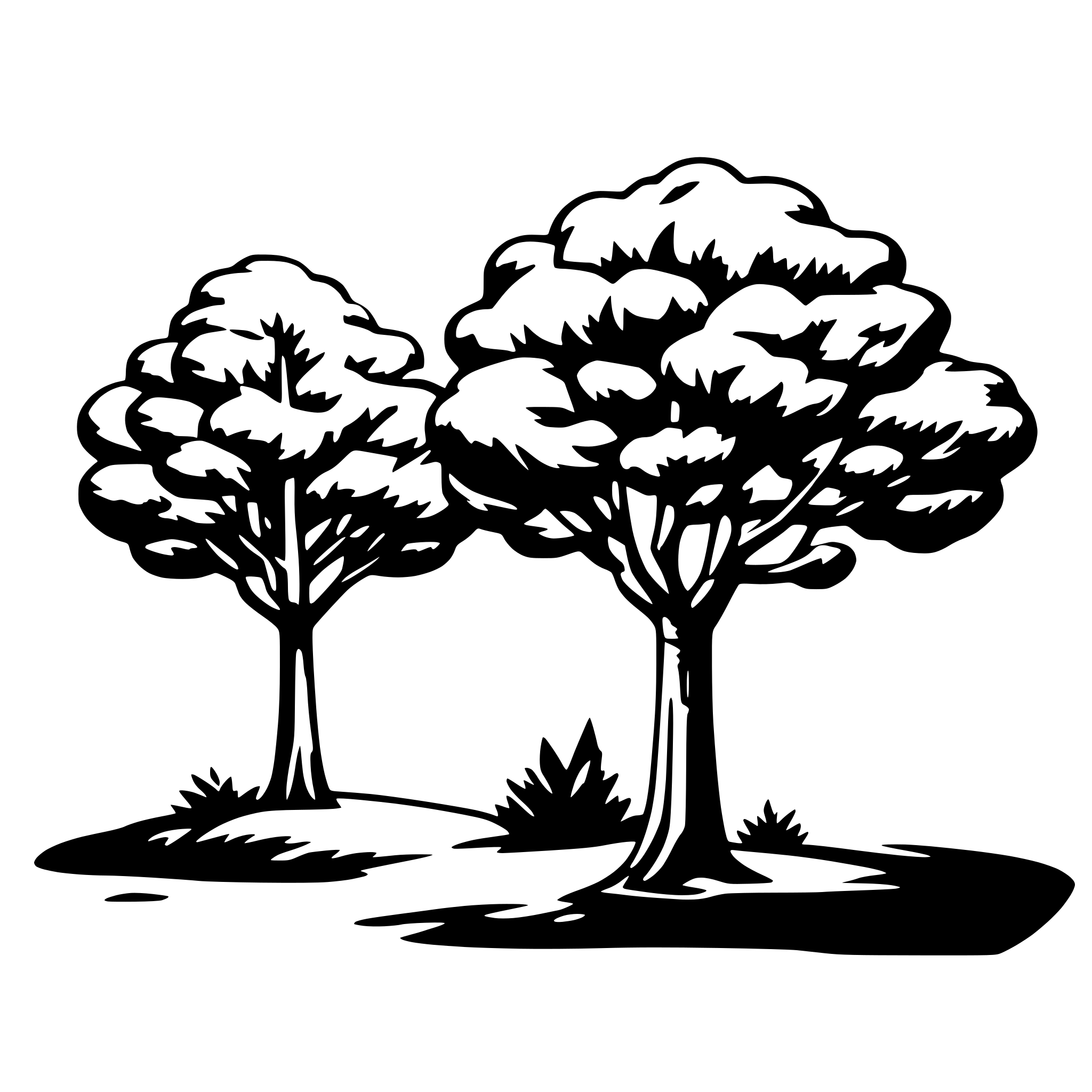 AI-generated SVG of 'trees'