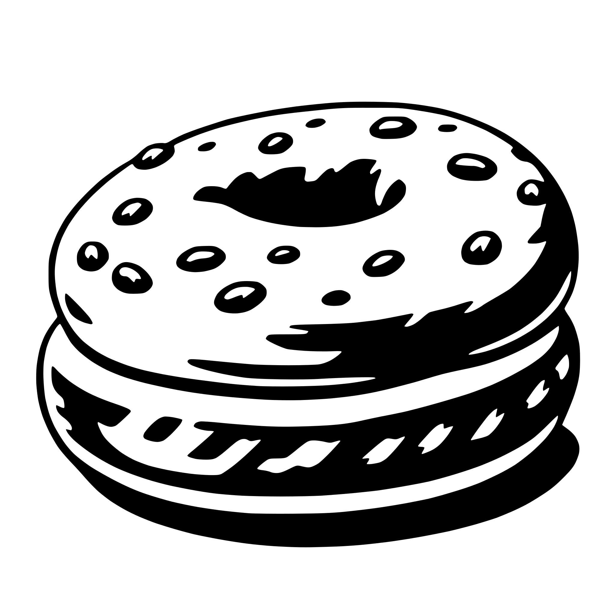 AI-generated SVG of 'bagel'