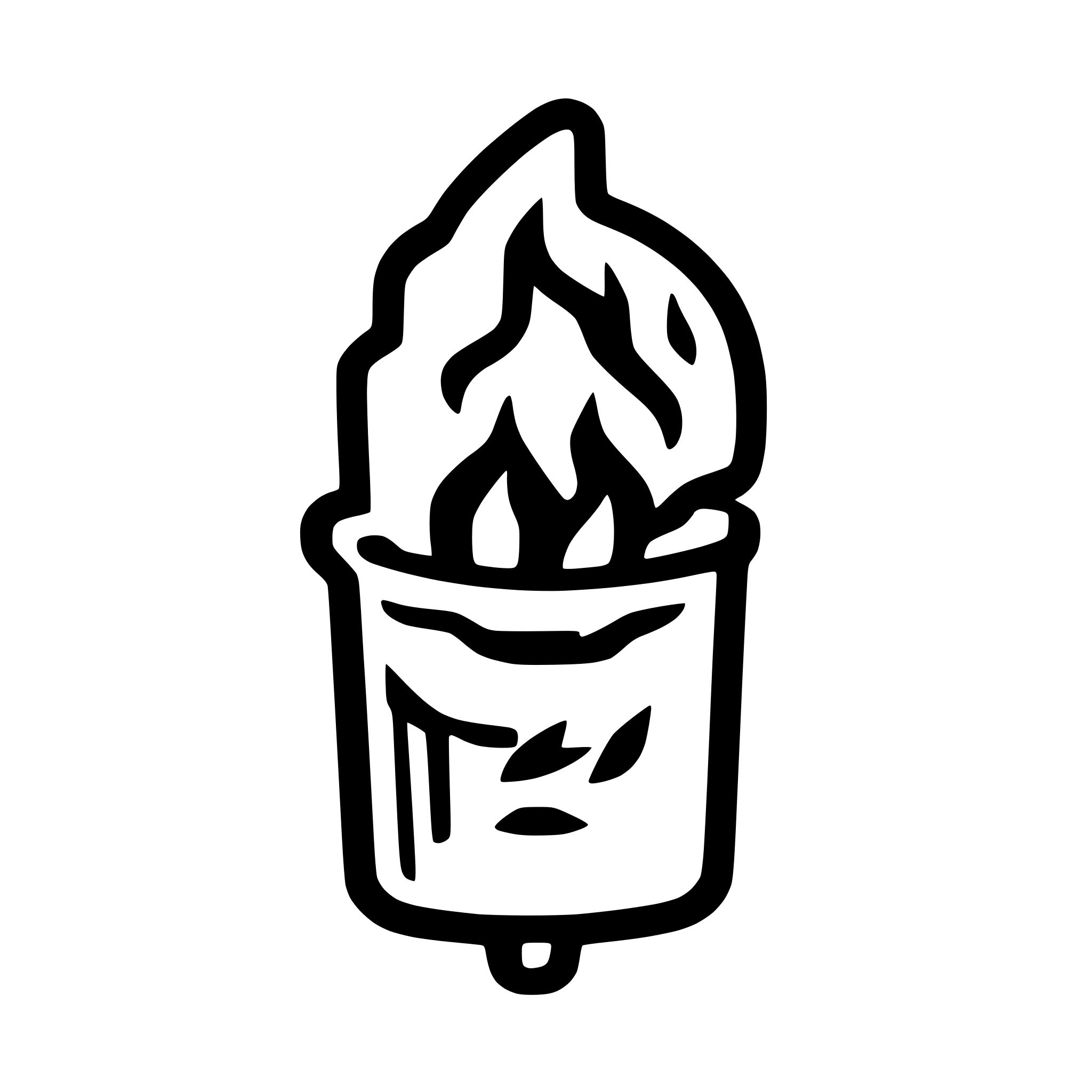 AI-generated SVG of a Minimalistic icon of burning match. Fire blue