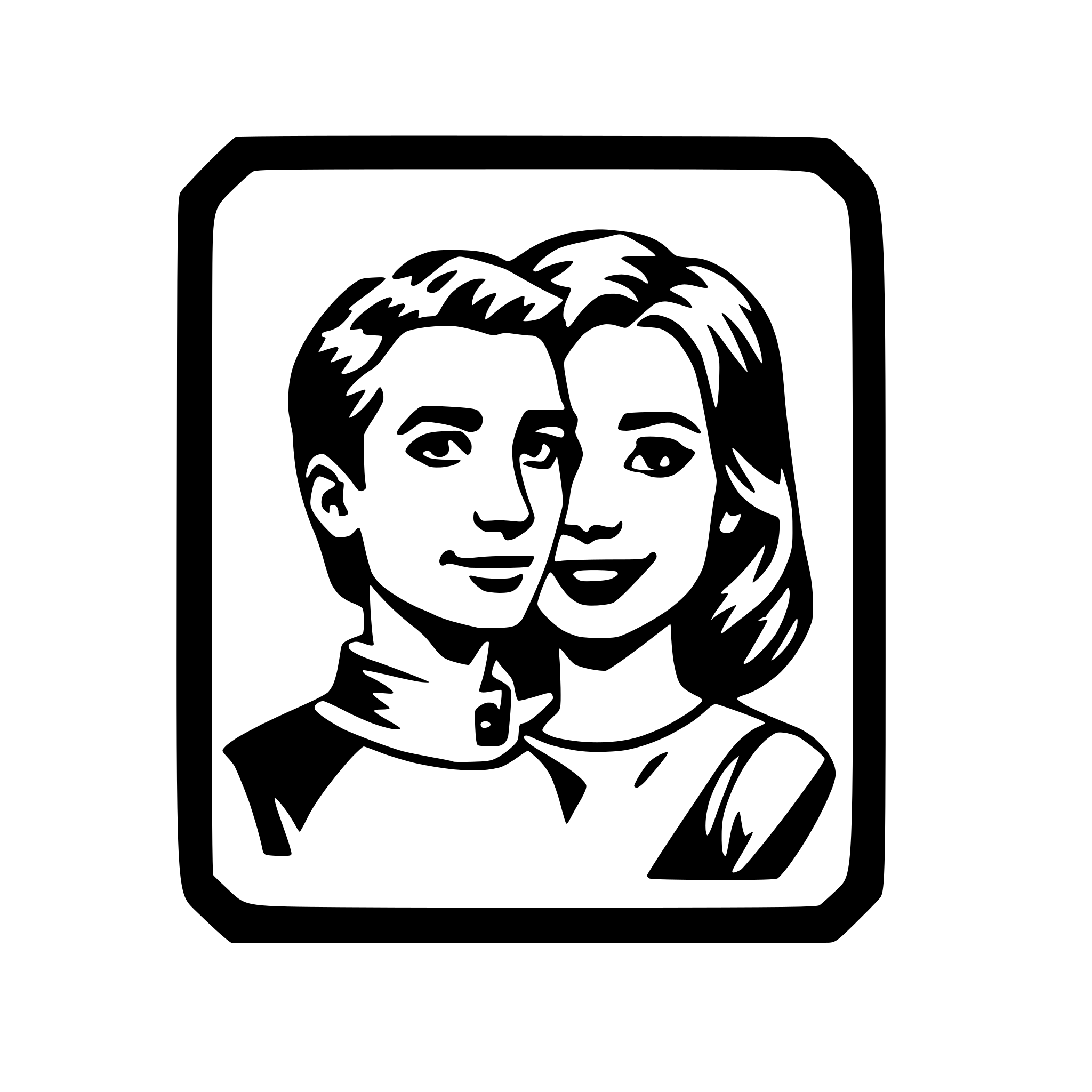 AI-generated SVG of 'couple's photo frame'