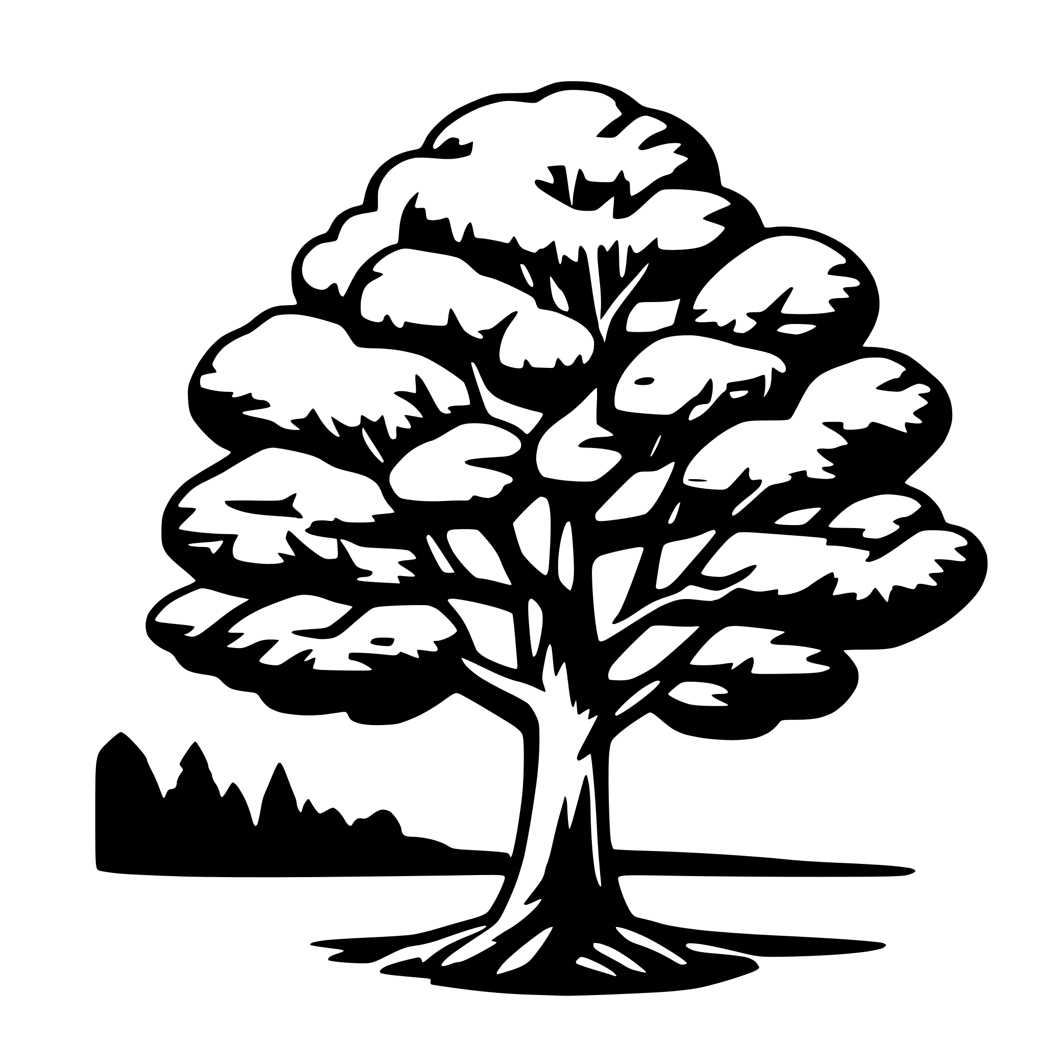 AI-generated SVG of a tree