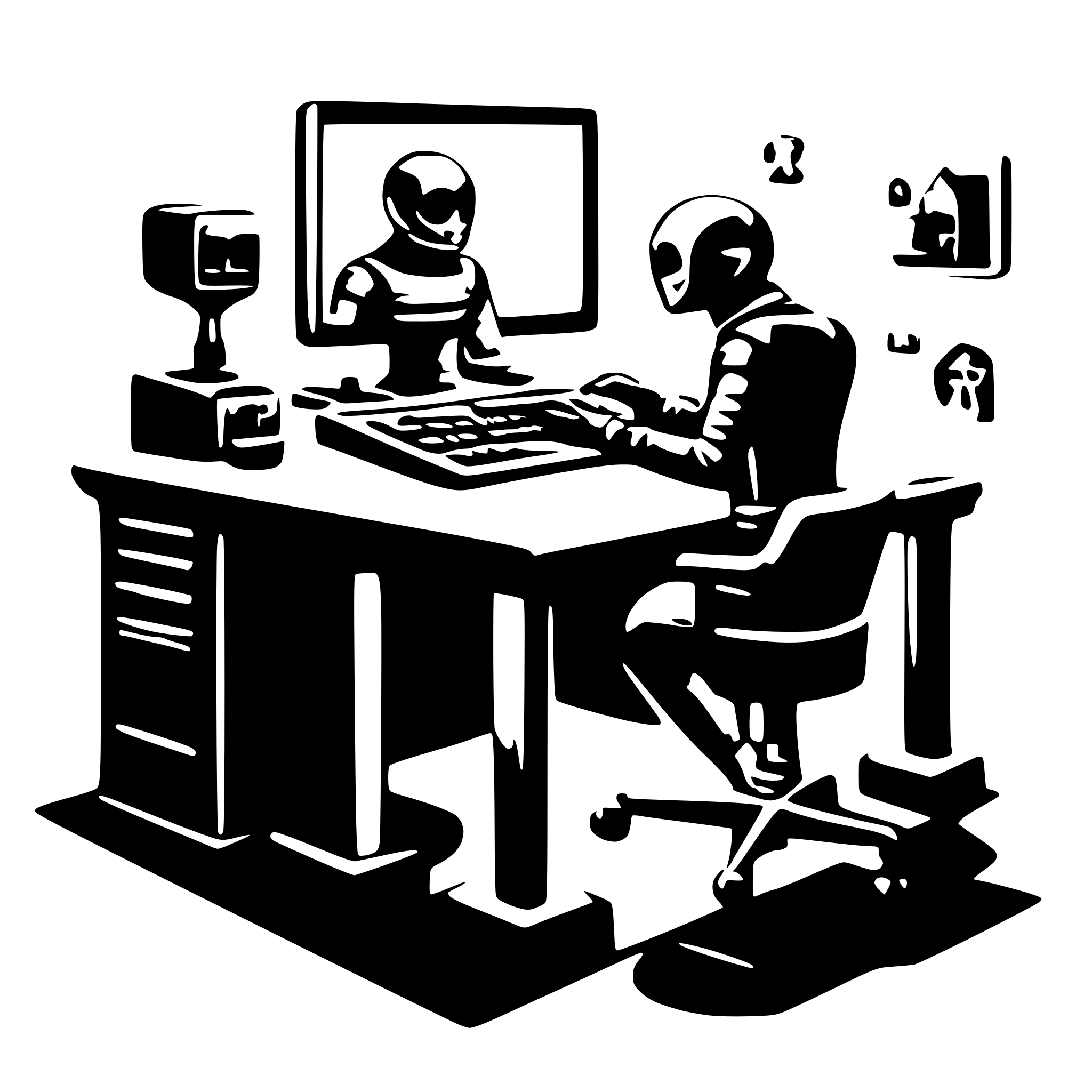 AI-generated SVG of a cyber security lab