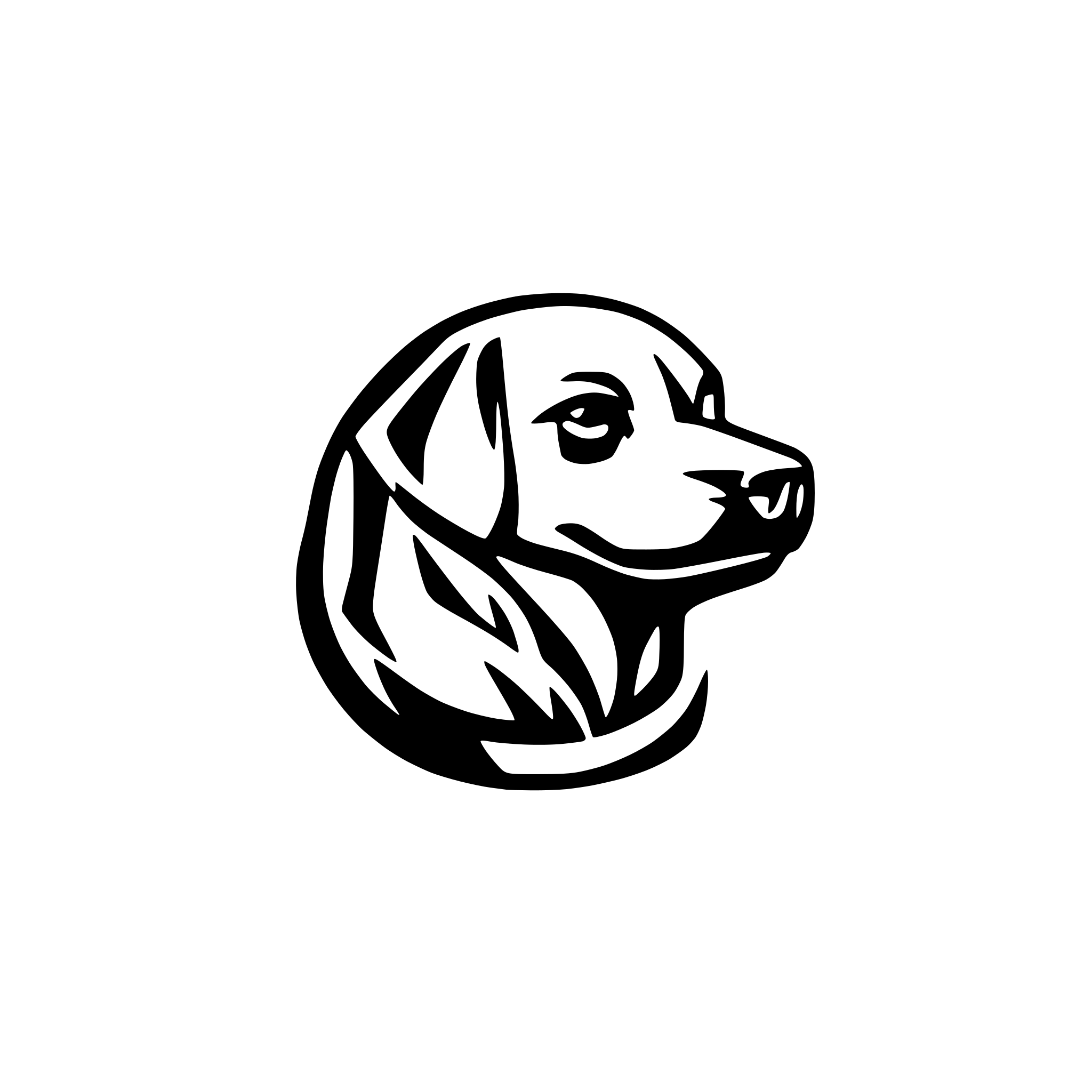AI-generated SVG of 'dog logo harley davidsons'
