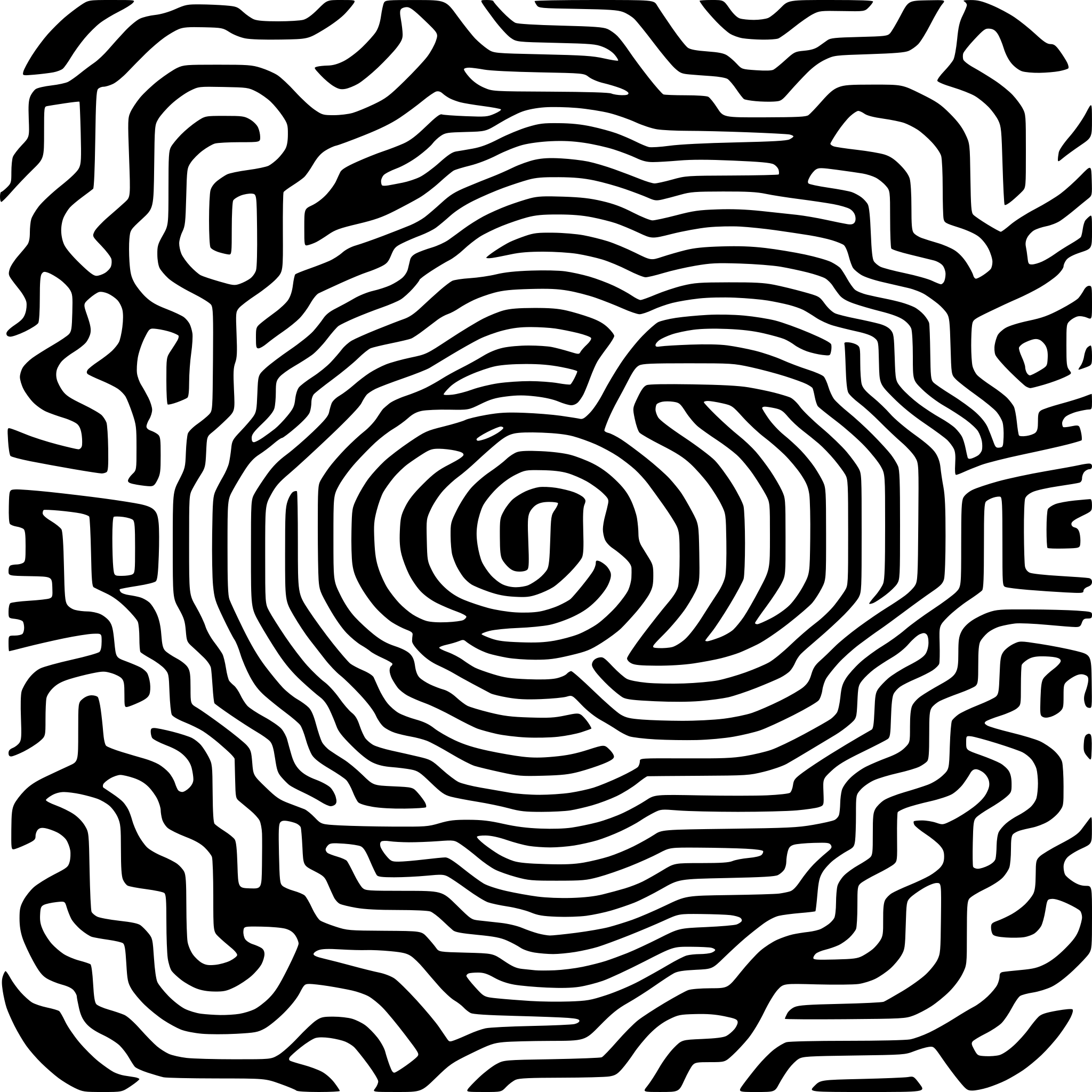 AI-generated SVG of a trippy repeating pattern